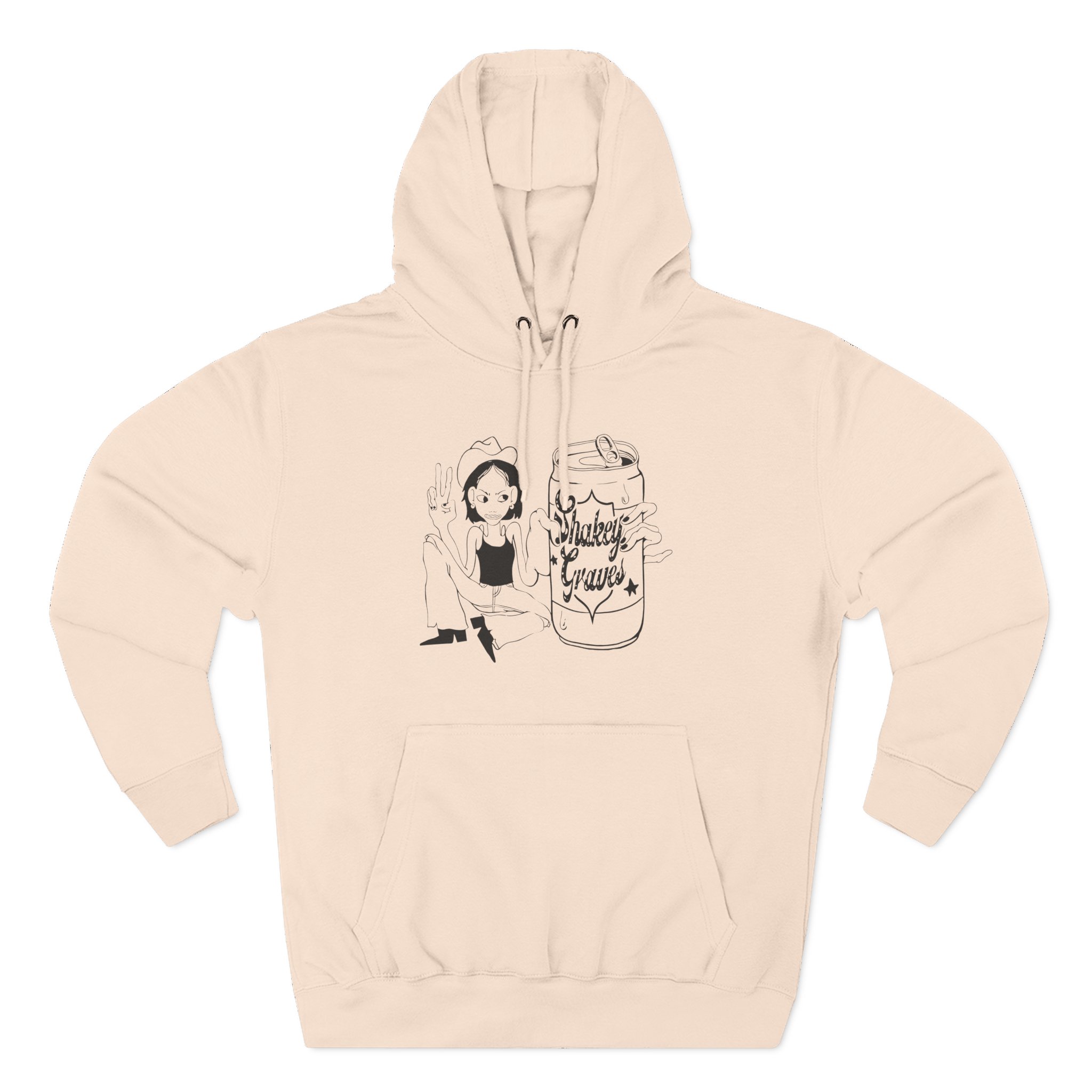 Shakey Graves Three-Panel Fleece Hoodie