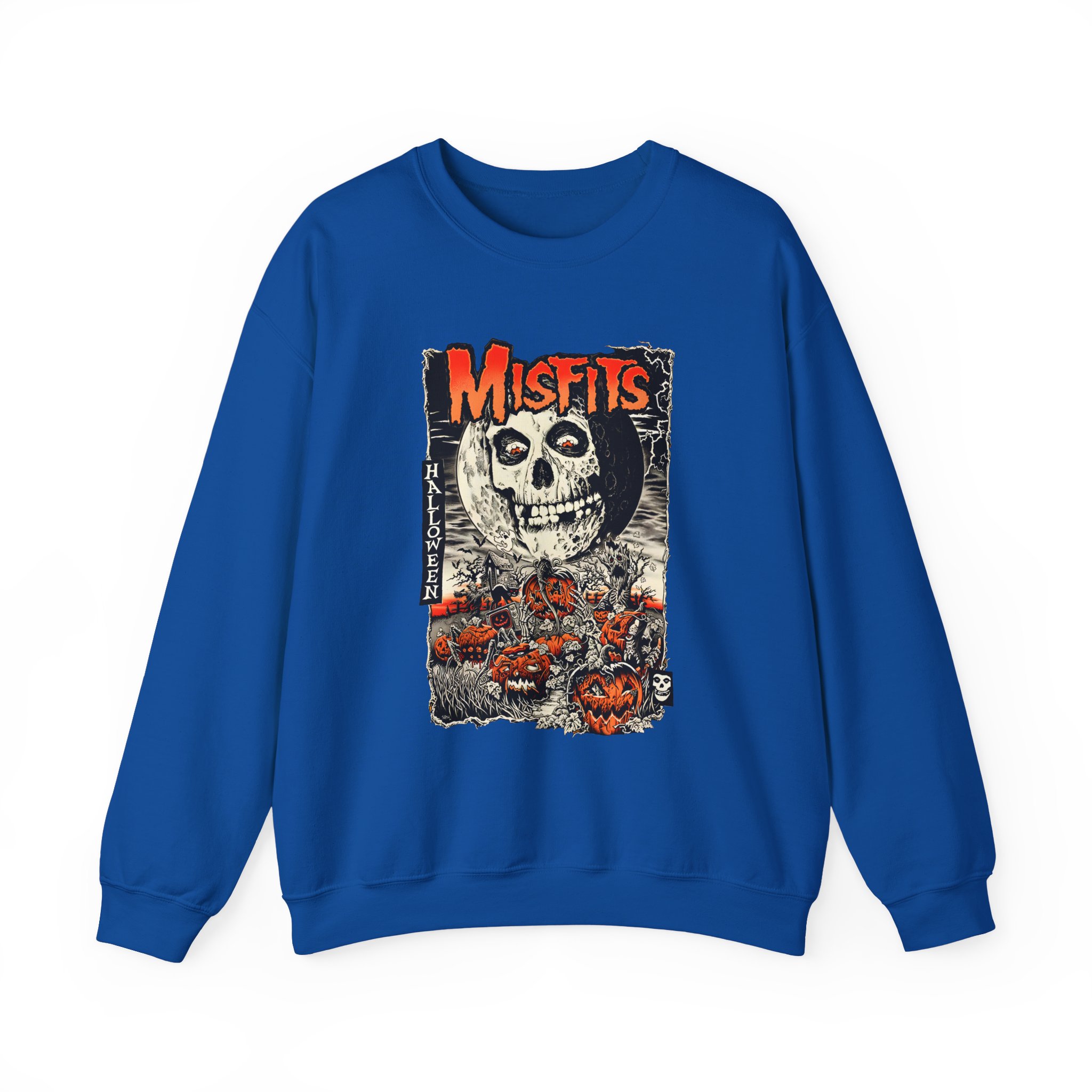 Misfits Fiendish Halloween by Mike Sutfin Unisex Heavy Blendâ„¢ Crewneck Sweatshirt