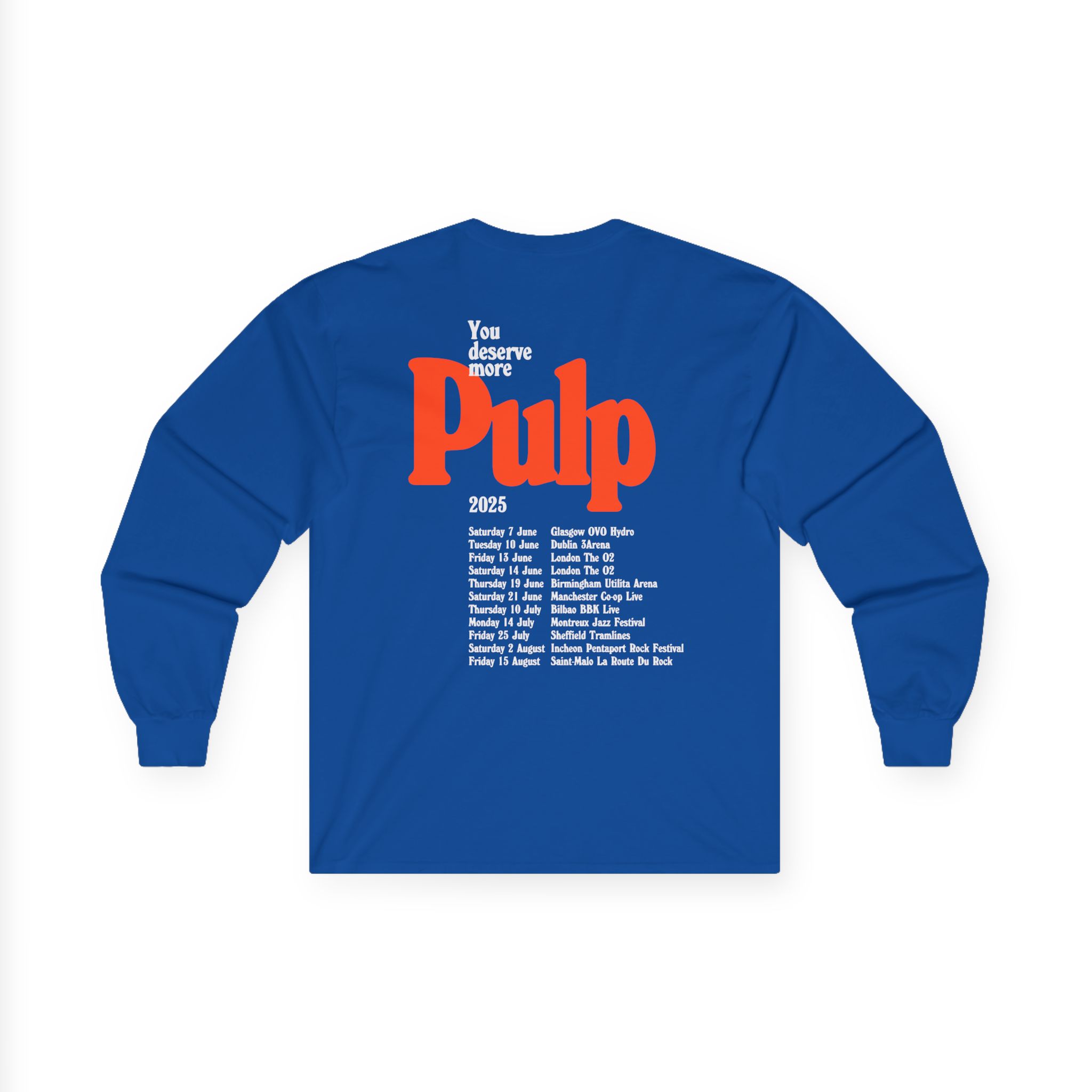 Pulp More 2025 Tour Unisex Ultra Cotton Long Sleeve Tee