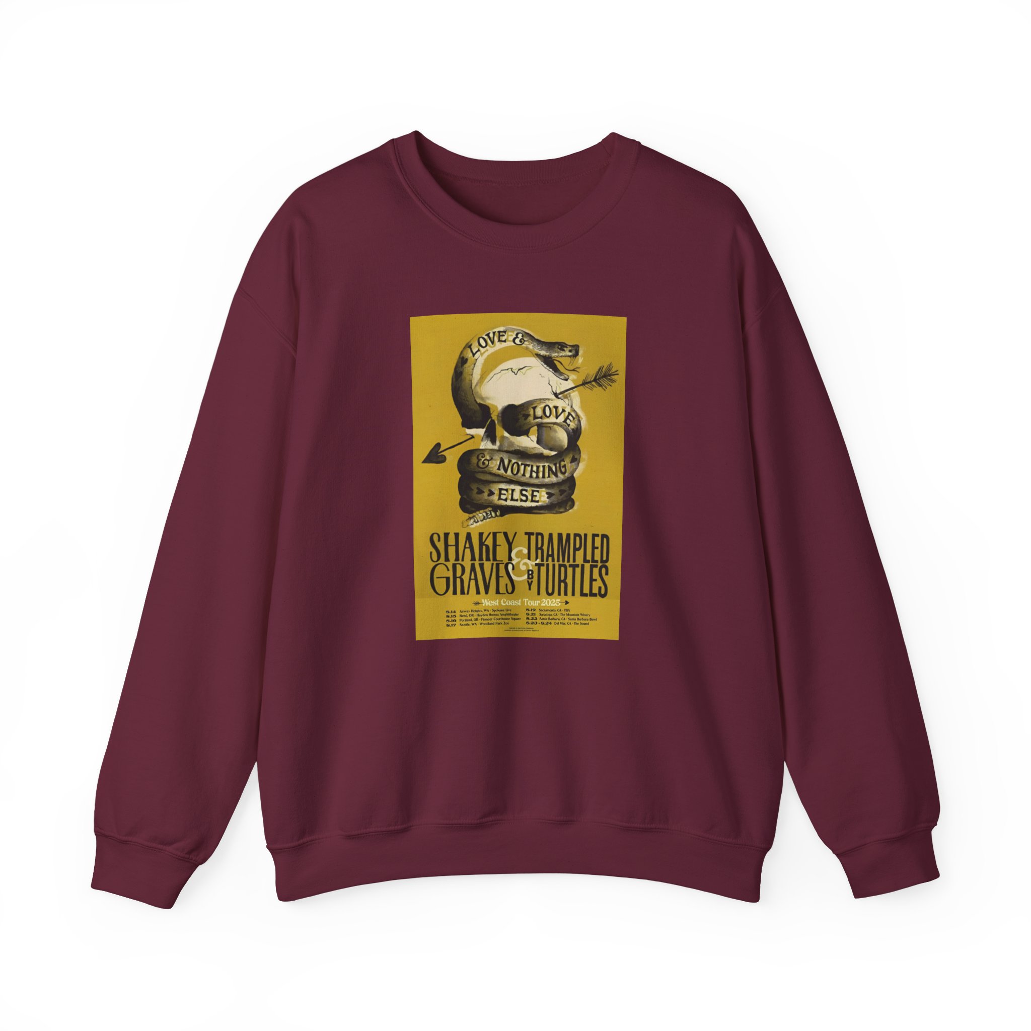 Shakey Graves West Coast Tour Unisex Heavy Blendâ„¢ Crewneck Sweatshirt