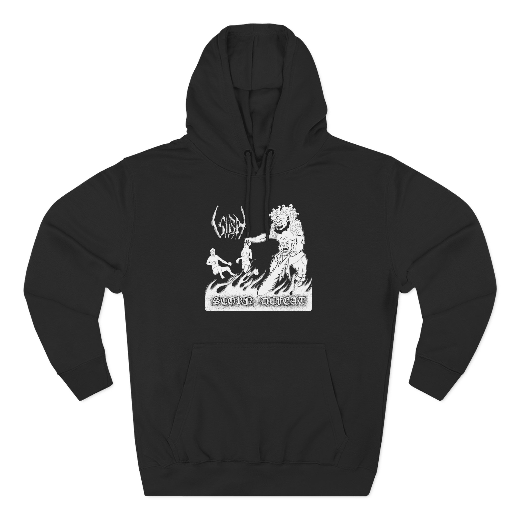 Sigh Scorn Defeat 2022 Three-Panel Fleece Hoodie