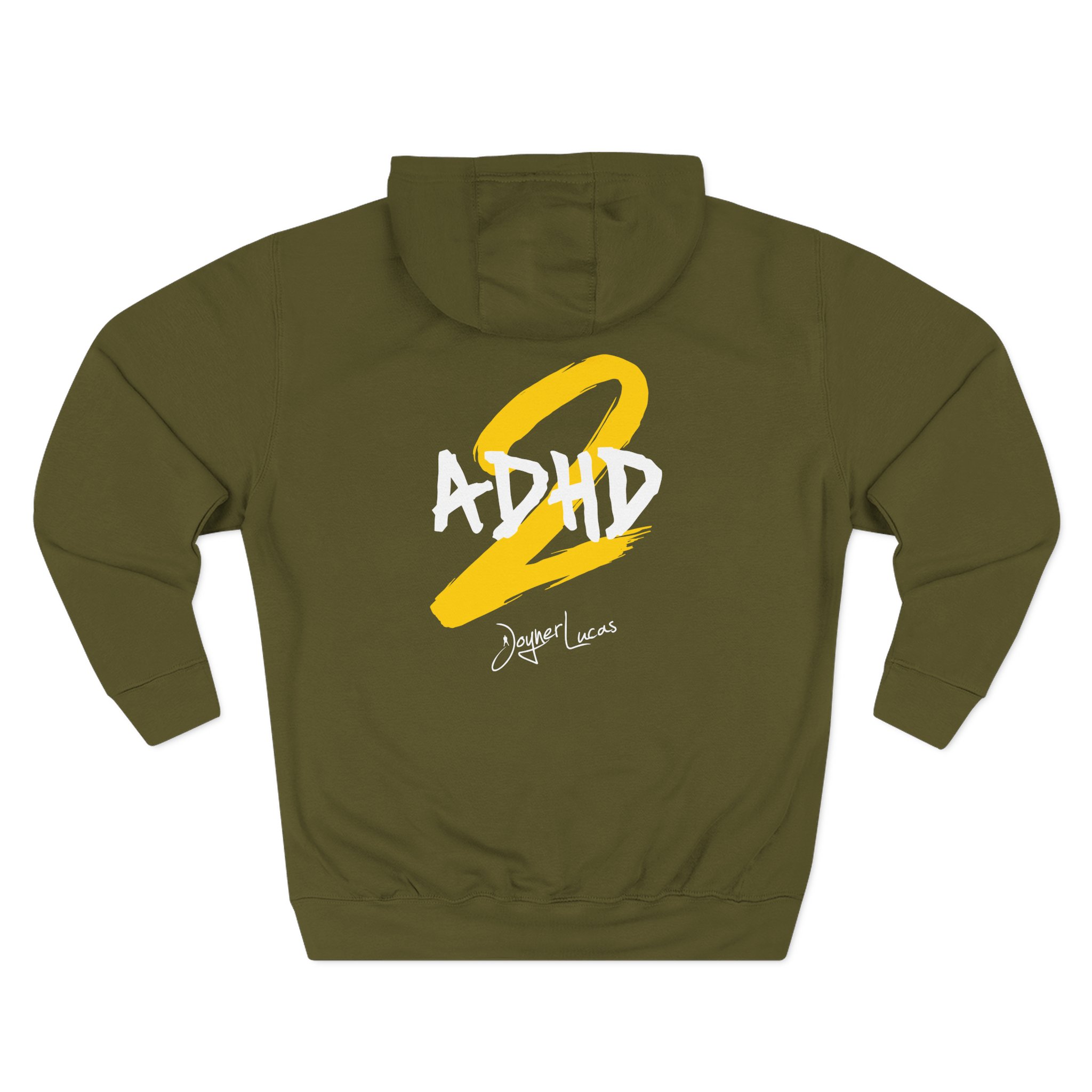 Joyner Adhd2 Logo Three-Panel Fleece Hoodie