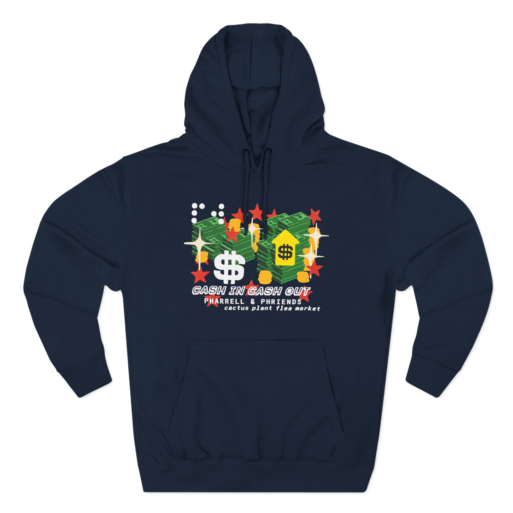 Pharrell Williams Cash in Cash Out Three-Panel Fleece Hoodie