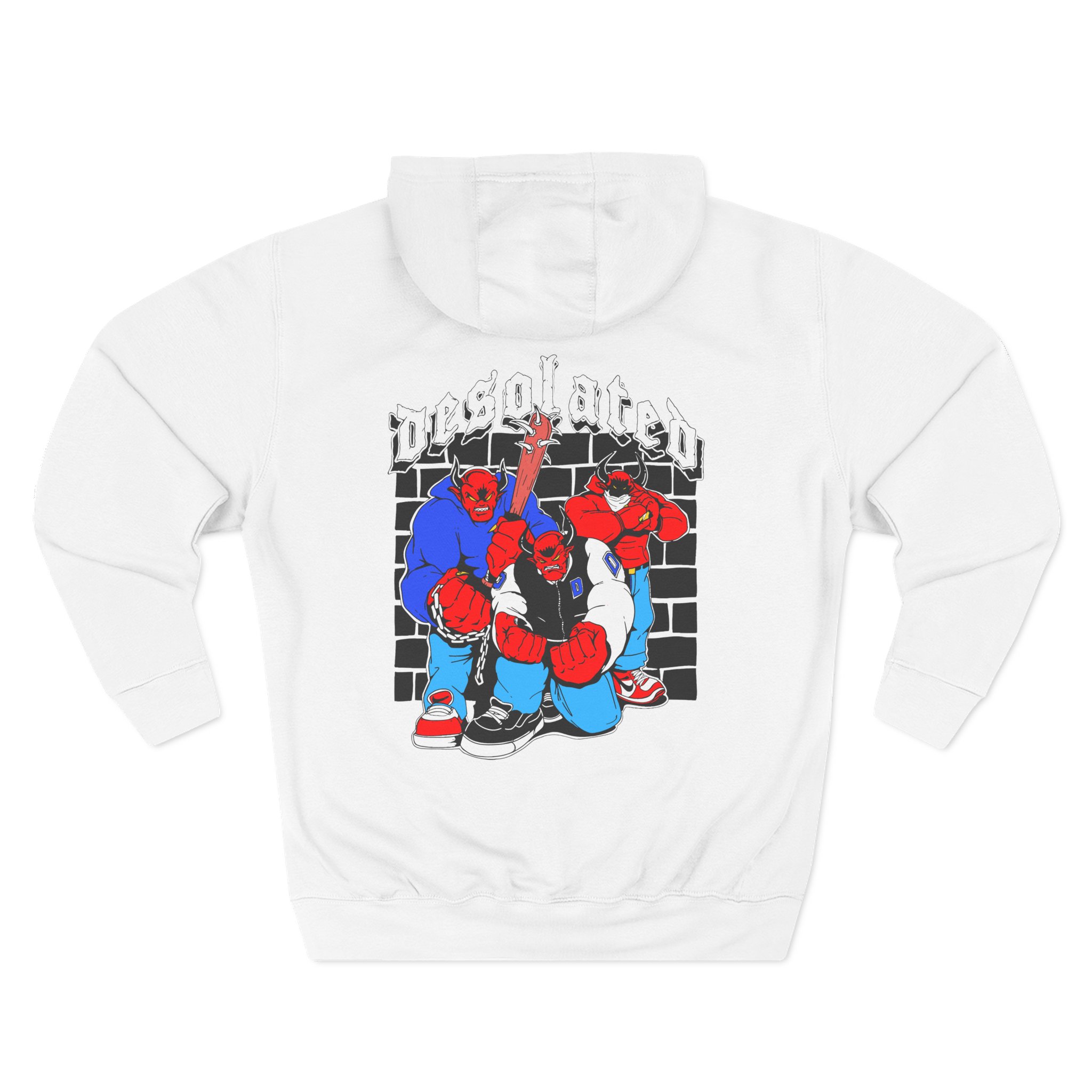 Desolated Three-Panel Fleece Hoodie