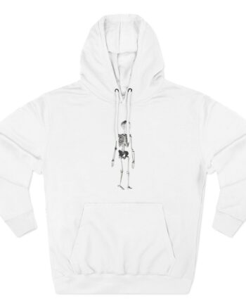 Kurt Cobain Skeleton Three-Panel Fleece Hoodie