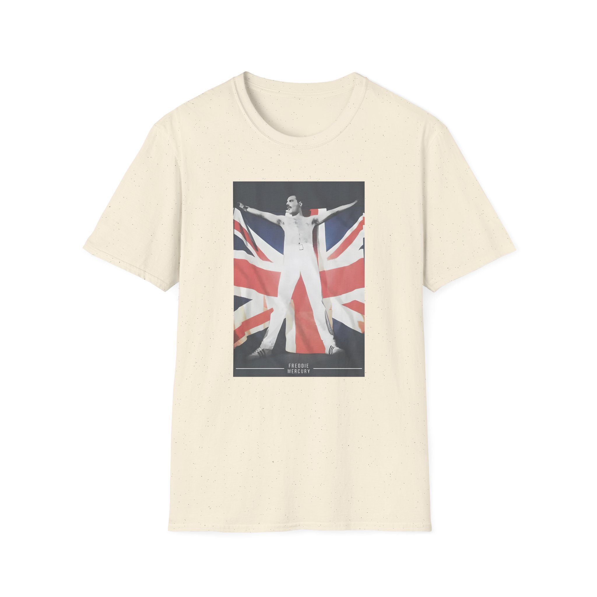 F M Union Jack Flag Unisex Softstyle T-Shirt