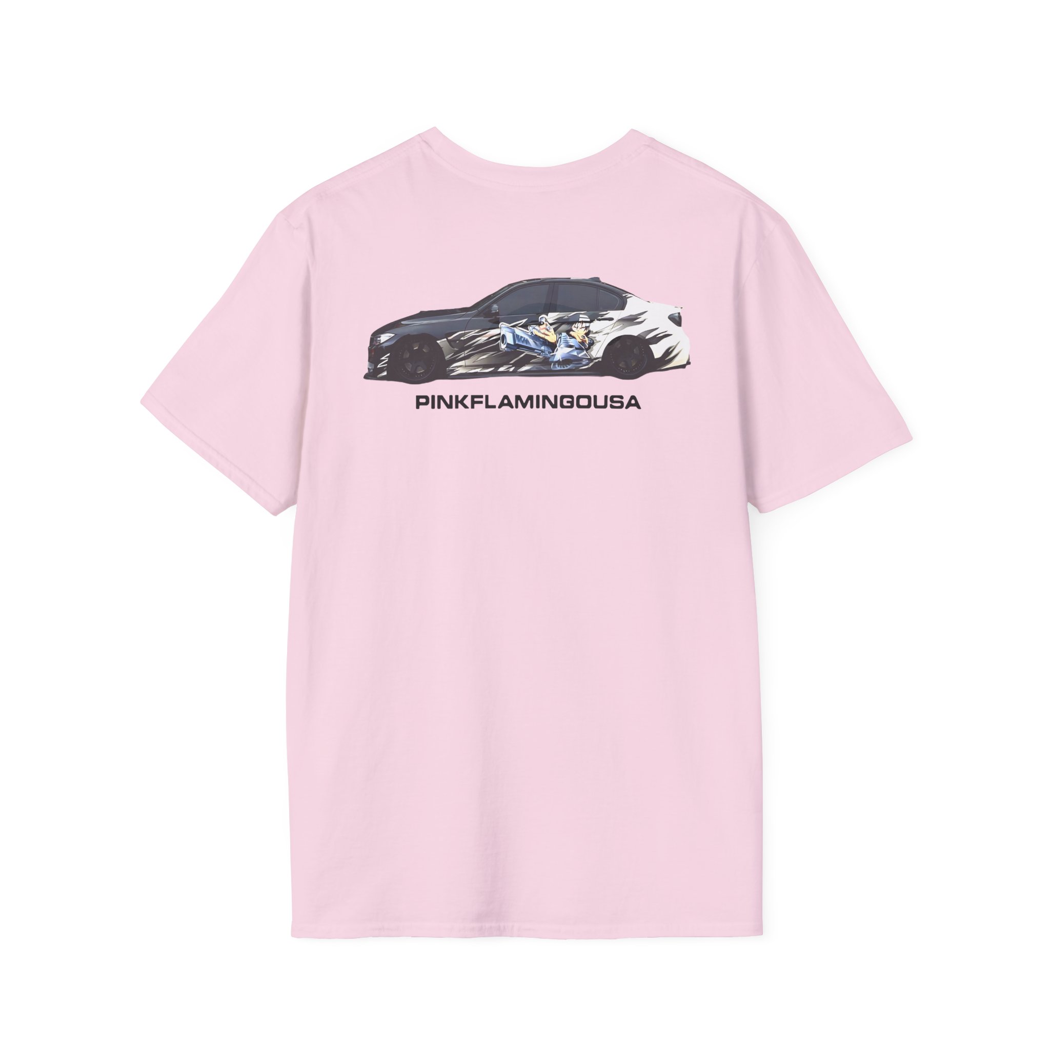 Xavier Wulf Pinkflamingousa Unisex Softstyle T-Shirt