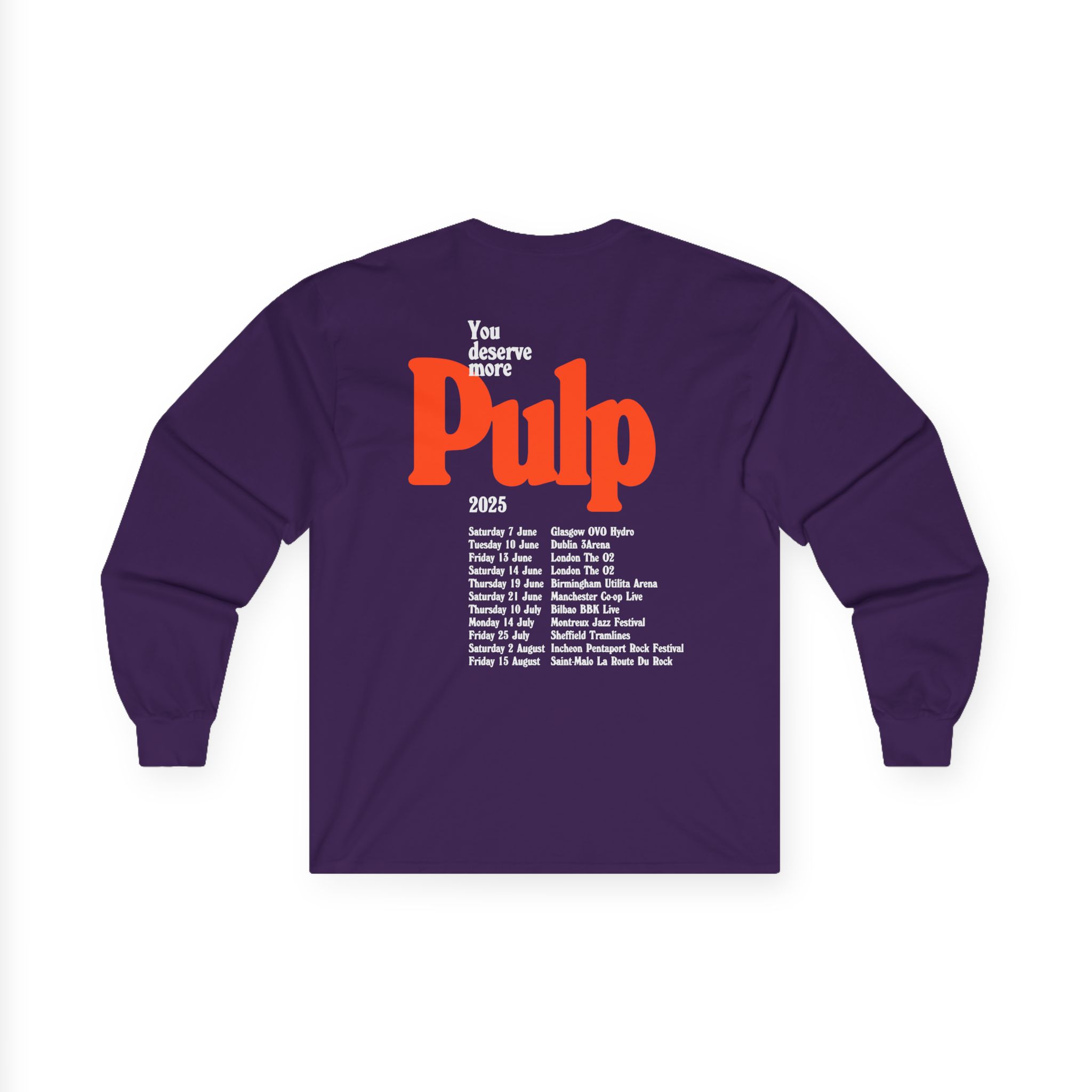 Pulp More 2025 Tour Unisex Ultra Cotton Long Sleeve Tee