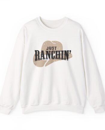 Dale Brisby Just Ranchin Clay Unisex Heavy Blend™ Crewneck Sweatshirt