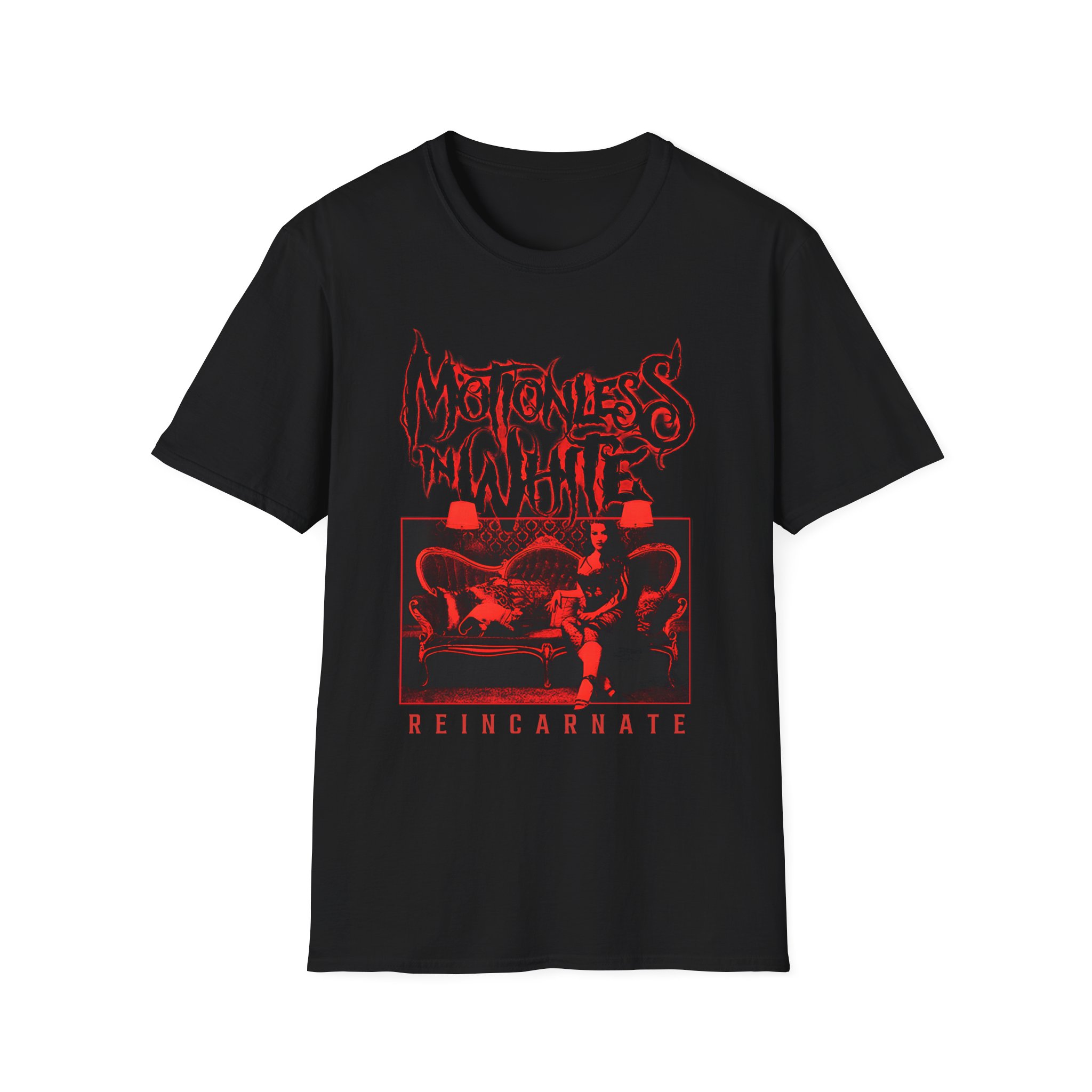 Motionless in White Red Reincarnate 10 Year Apocalypse Fest Unisex Softstyle T-Shirt