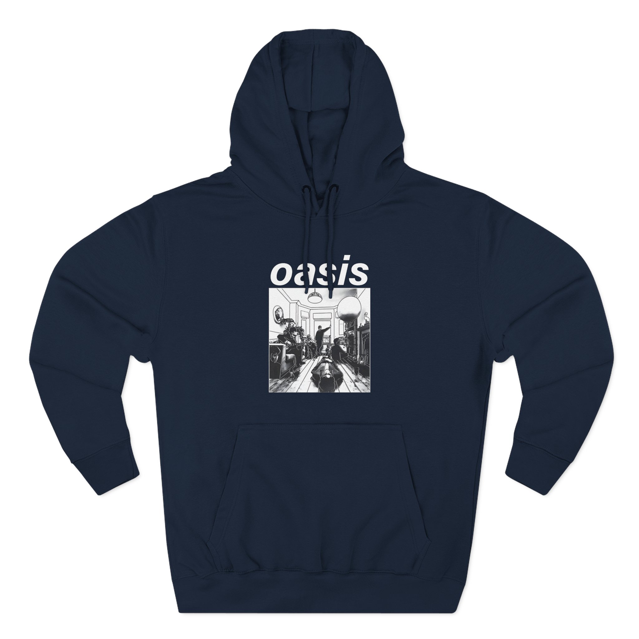 Oasis Definitely Maybe Artwork Three-Panel Fleece Hoodie