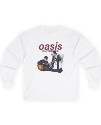 Oasis Cigarettes and Alcohol Illustration Unisex Ultra Cotton Long Sleeve Tee