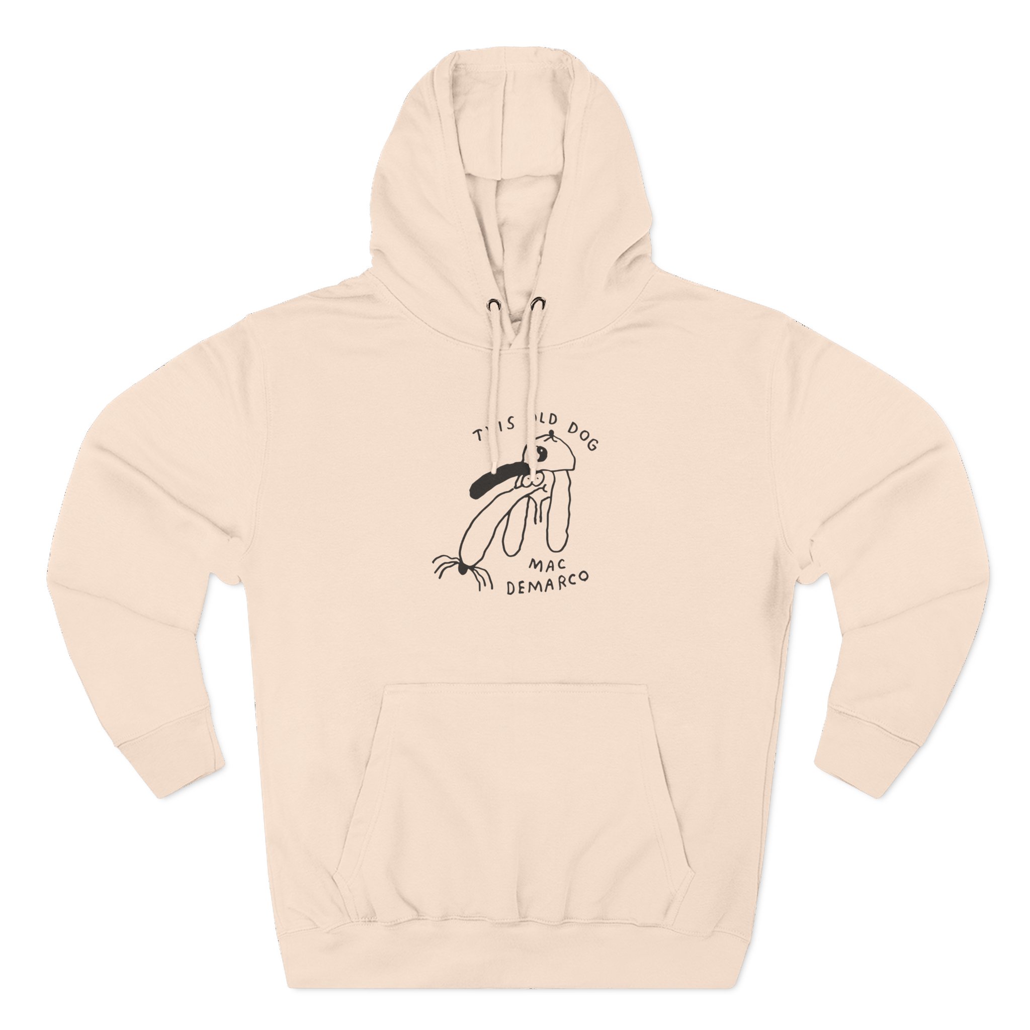 Mac Demarco Dog Doodle Three-Panel Fleece Hoodie