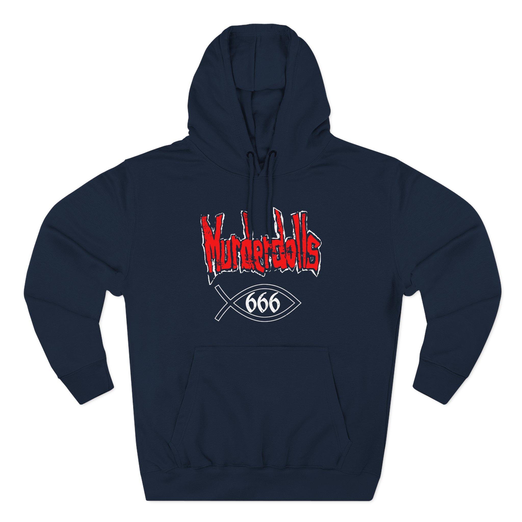 Vintage Early 00s Murderdolls Three-Panel Fleece Hoodie
