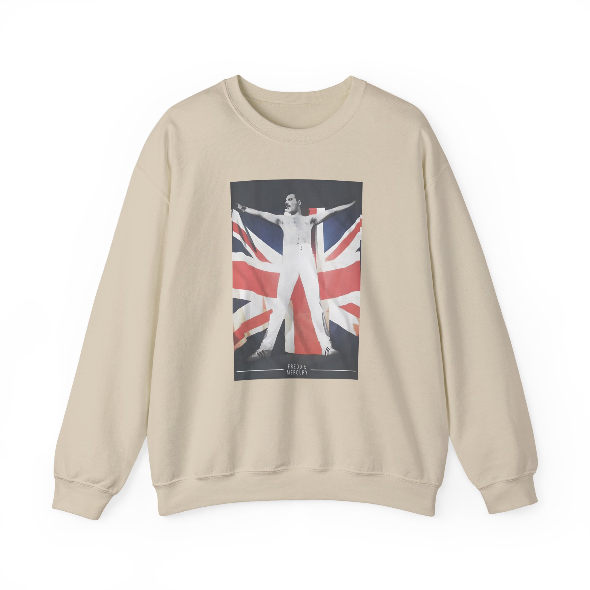 F M Union Jack Flag Unisex Heavy Blendâ„¢ Crewneck Sweatshirt