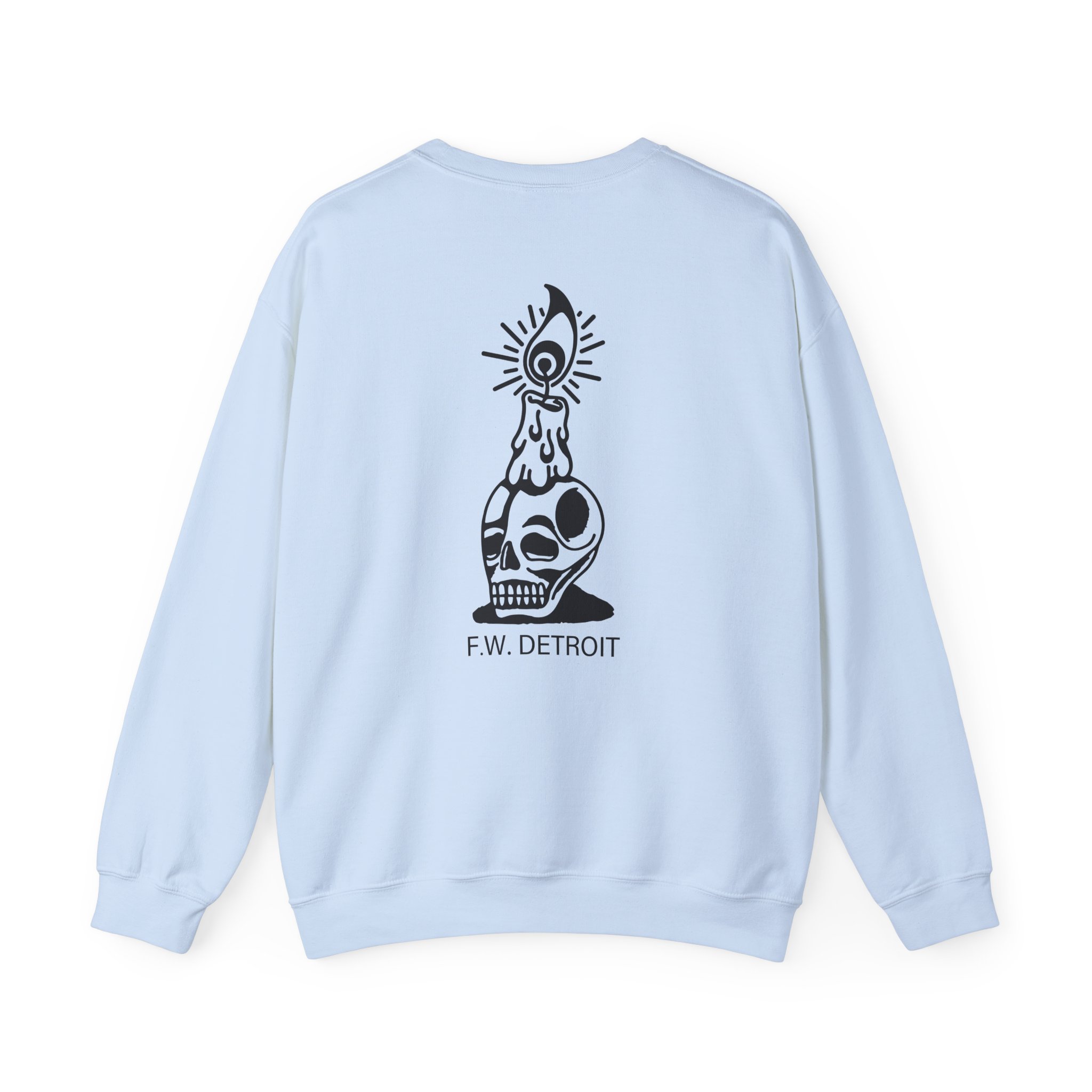 Fireworks Skull Unisex Heavy Blendâ„¢ Crewneck Sweatshirt