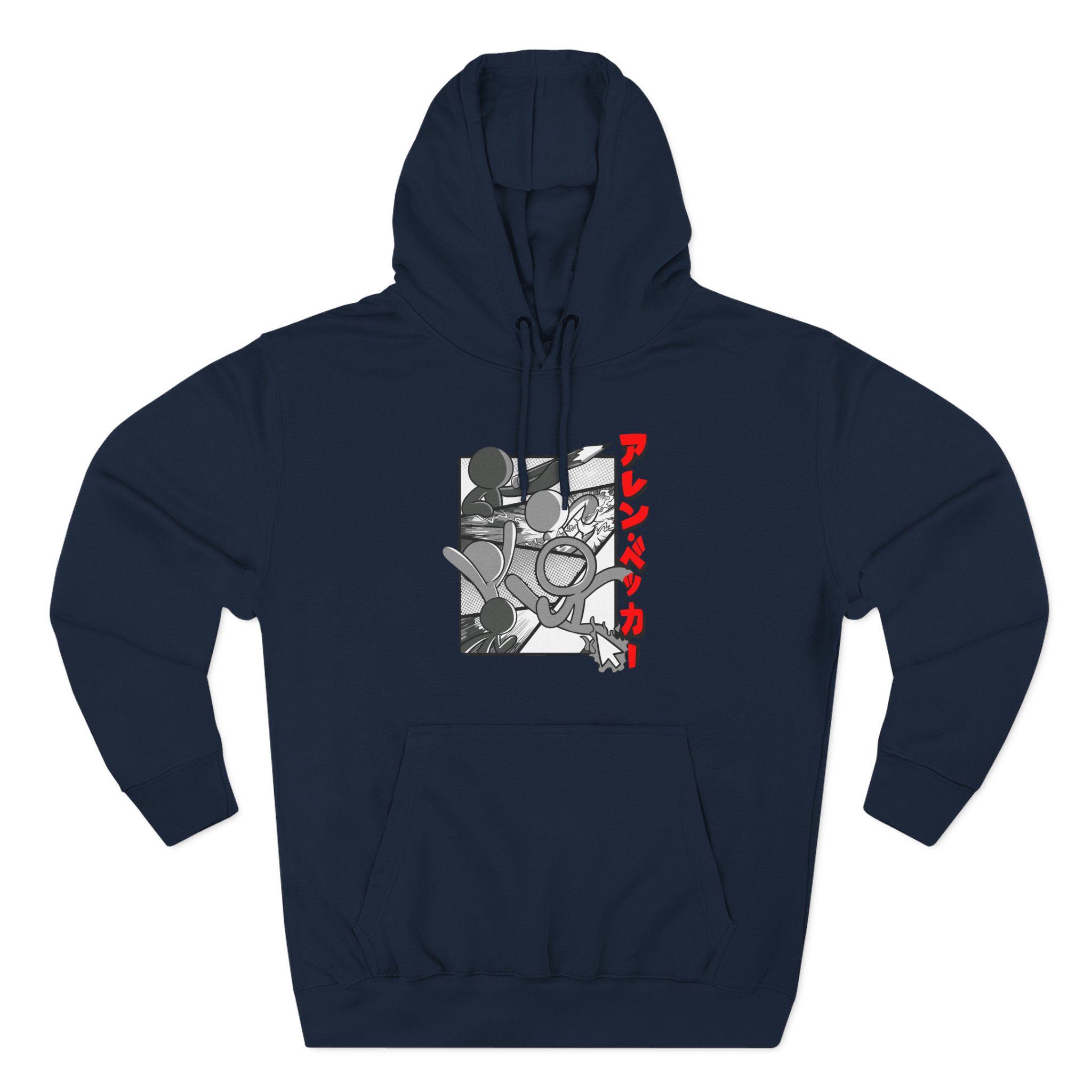 Alan Becker Manga Three-Panel Fleece Hoodie