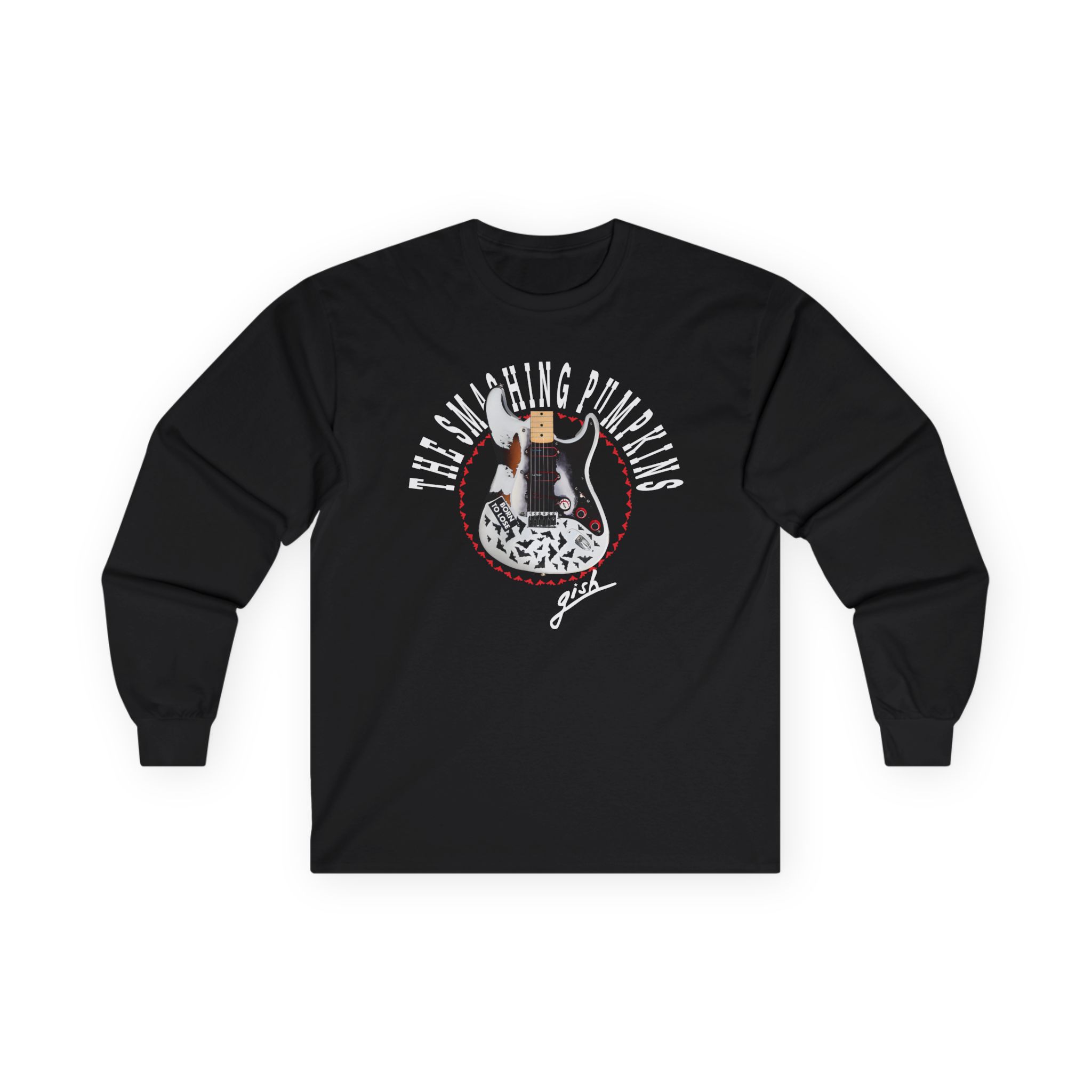 Billy Corgan Smashing Pumpkins Bat Strat Unisex Ultra Cotton Long Sleeve Tee