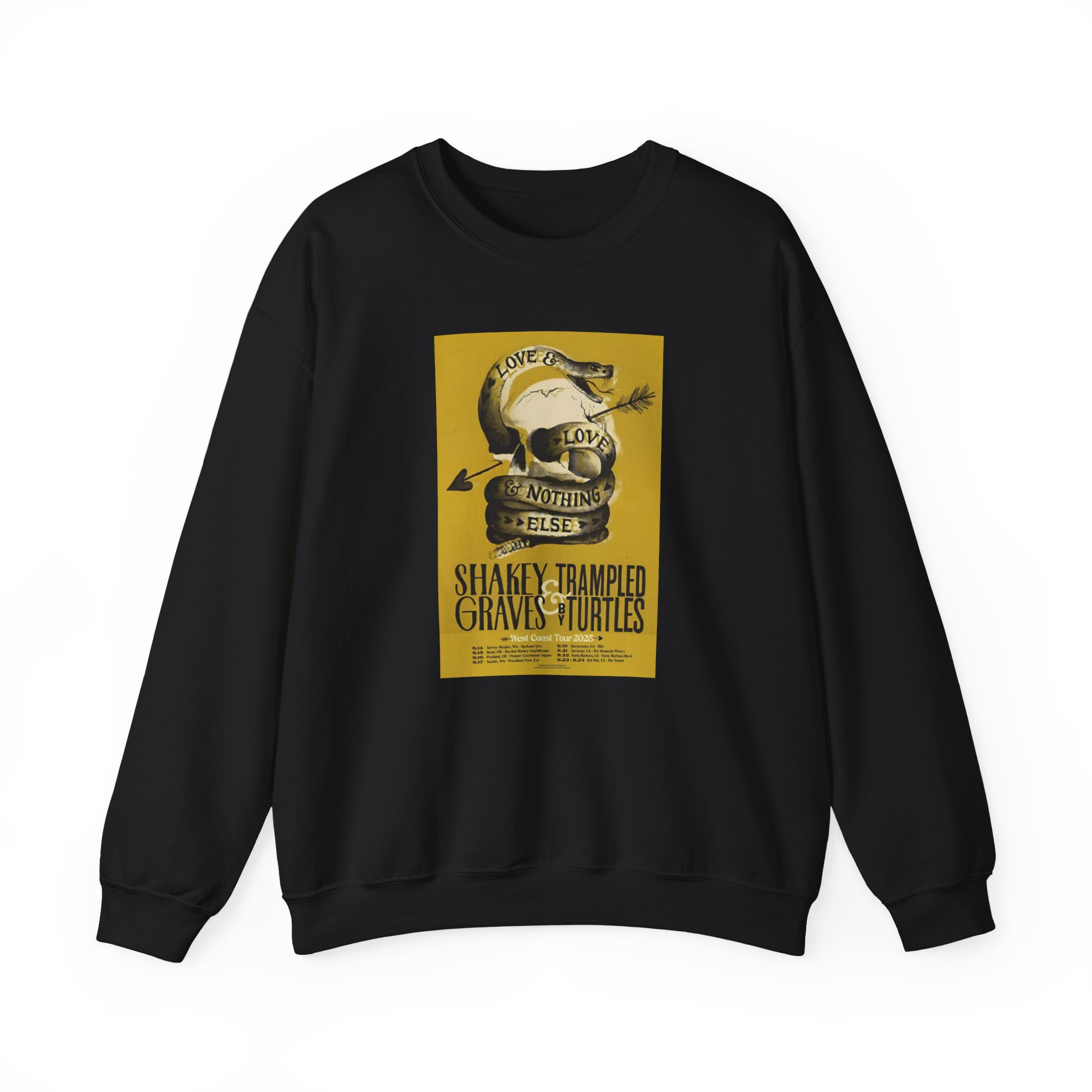 Shakey Graves West Coast Tour Unisex Heavy Blendâ„¢ Crewneck Sweatshirt