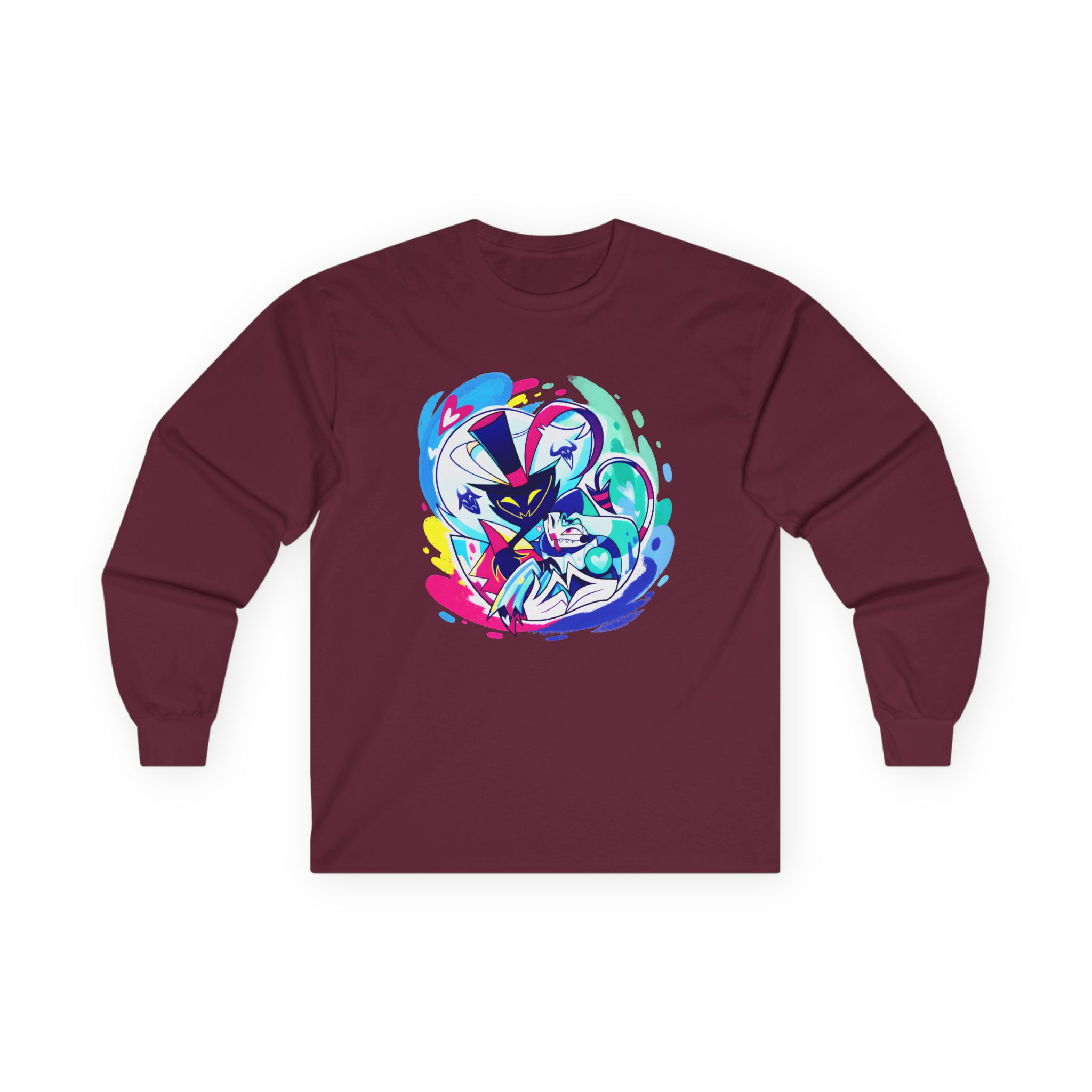 Helluva Boss Ozzie & Fizz Micro Ribbed Unisex Ultra Cotton Long Sleeve Tee