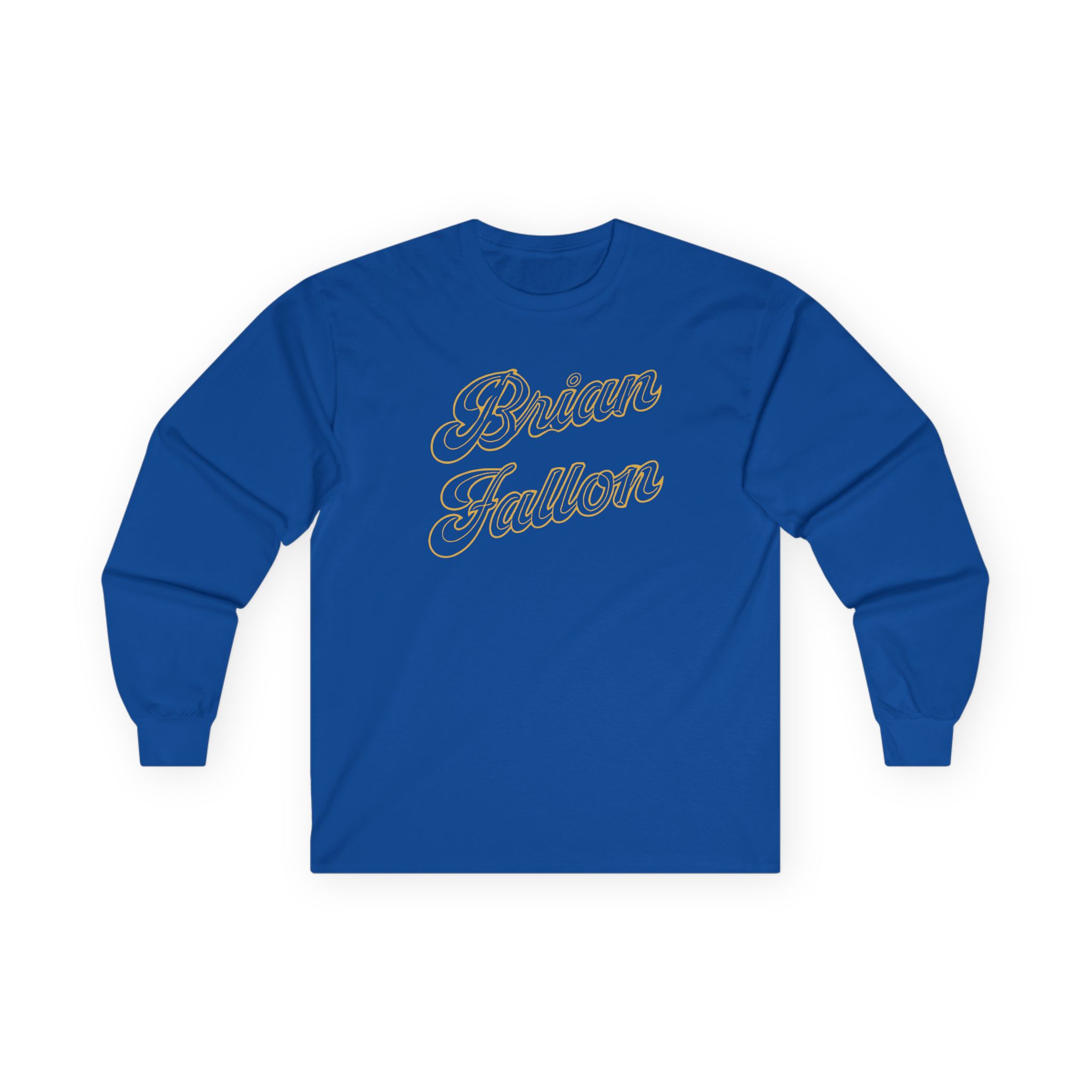 Brian Fallon Gold Text Unisex Ultra Cotton Long Sleeve Tee