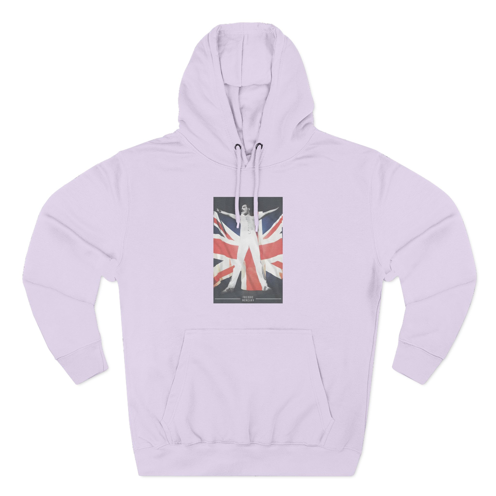 F M Union Jack Flag Three-Panel Fleece Hoodie