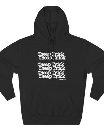 Cheap Trick Stacked Logo Three-Panel Fleece Hoodie