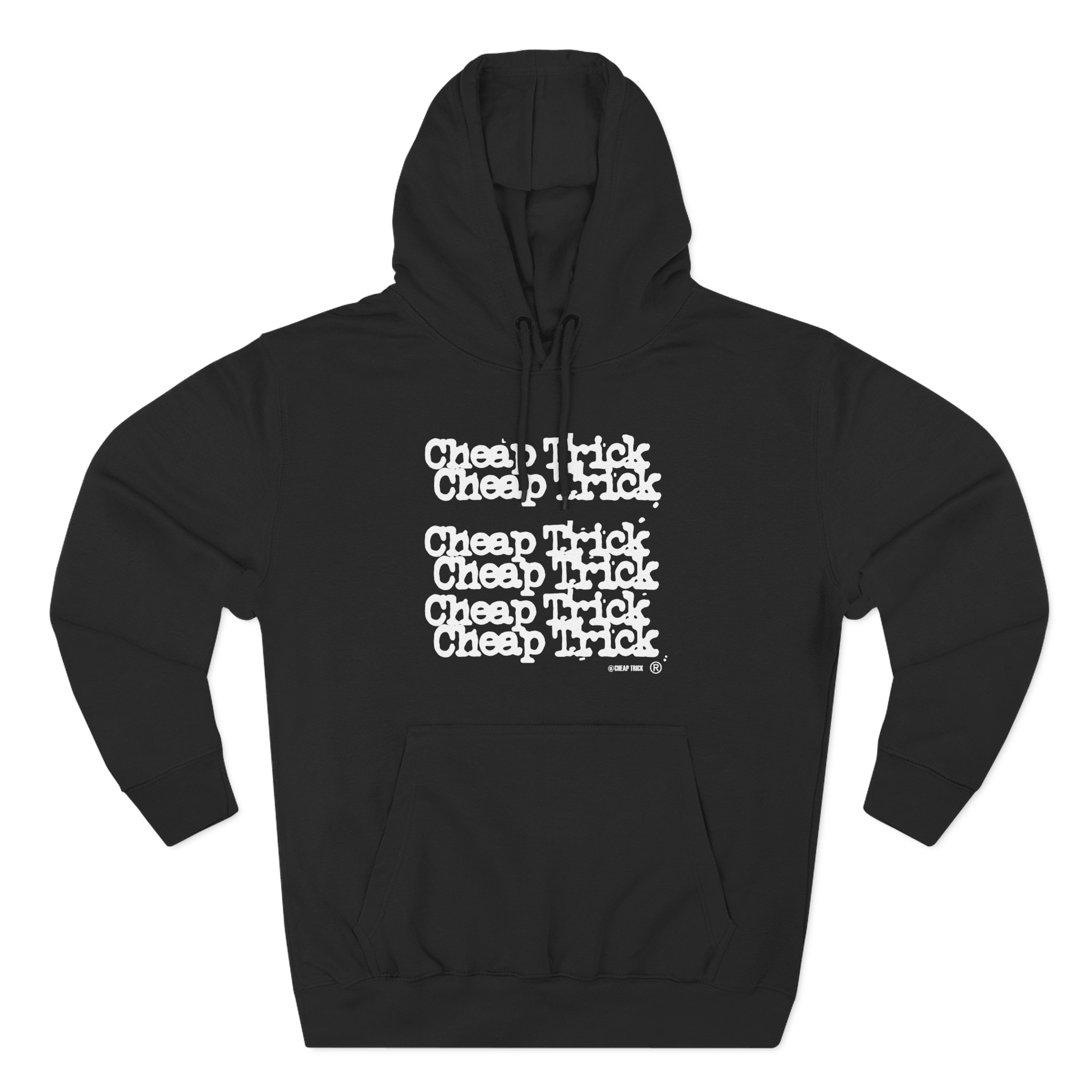 Cheap Trick Stacked Logo Three-Panel Fleece Hoodie
