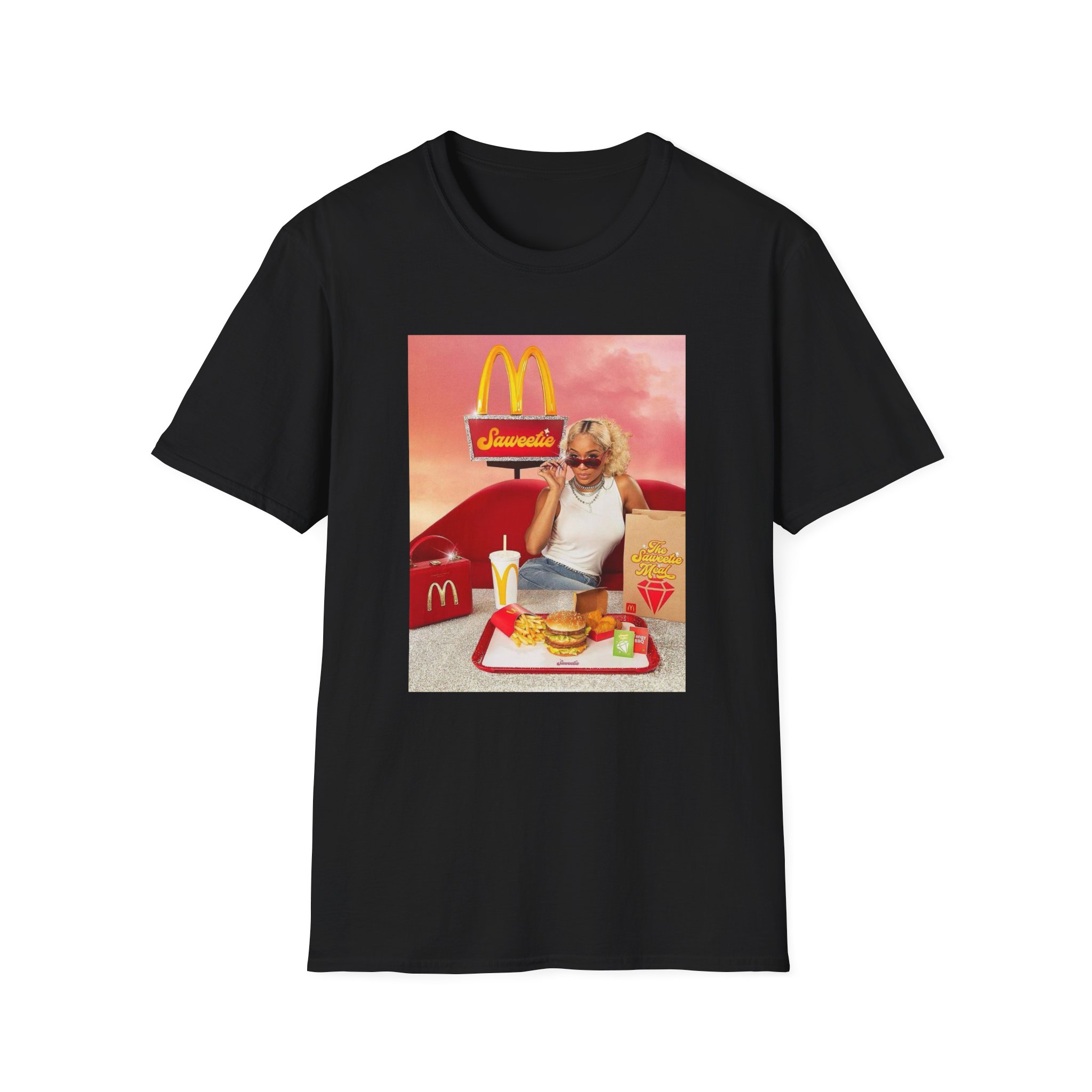 Saweetie Mcdonald's Unisex Softstyle T-Shirt