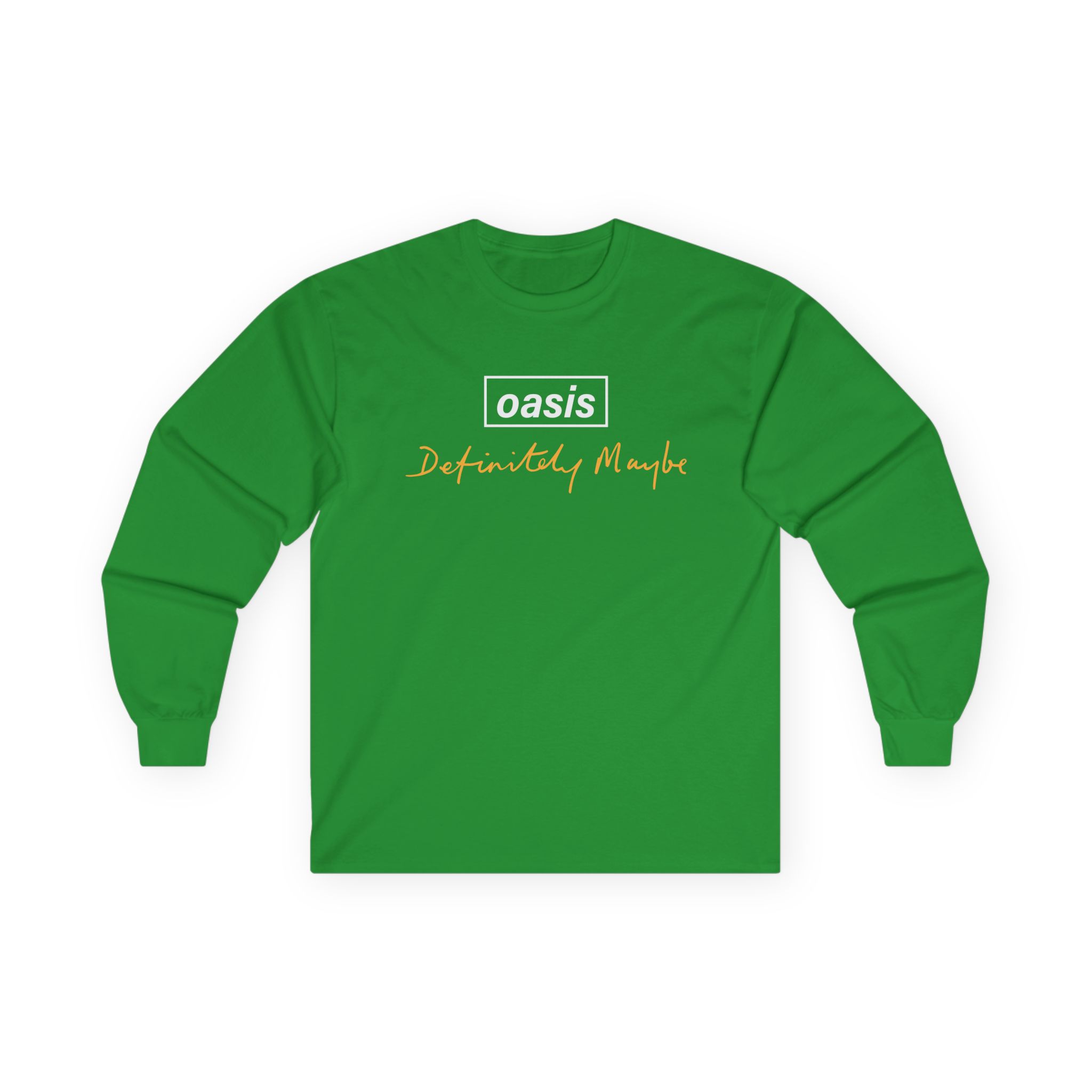 Oasis Definitely Maybe Tracklist Unisex Ultra Cotton Long Sleeve Tee