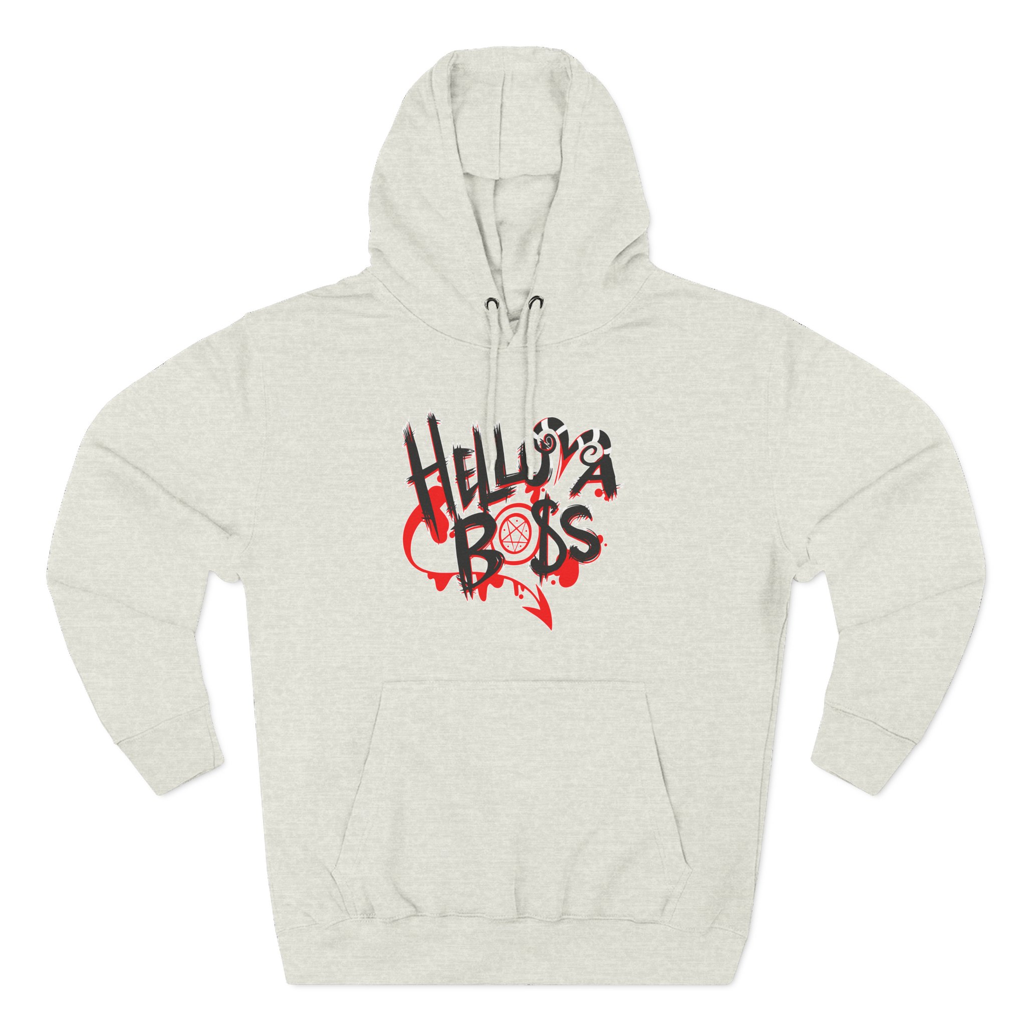 Helluva Boss Logo Three-Panel Fleece Hoodie