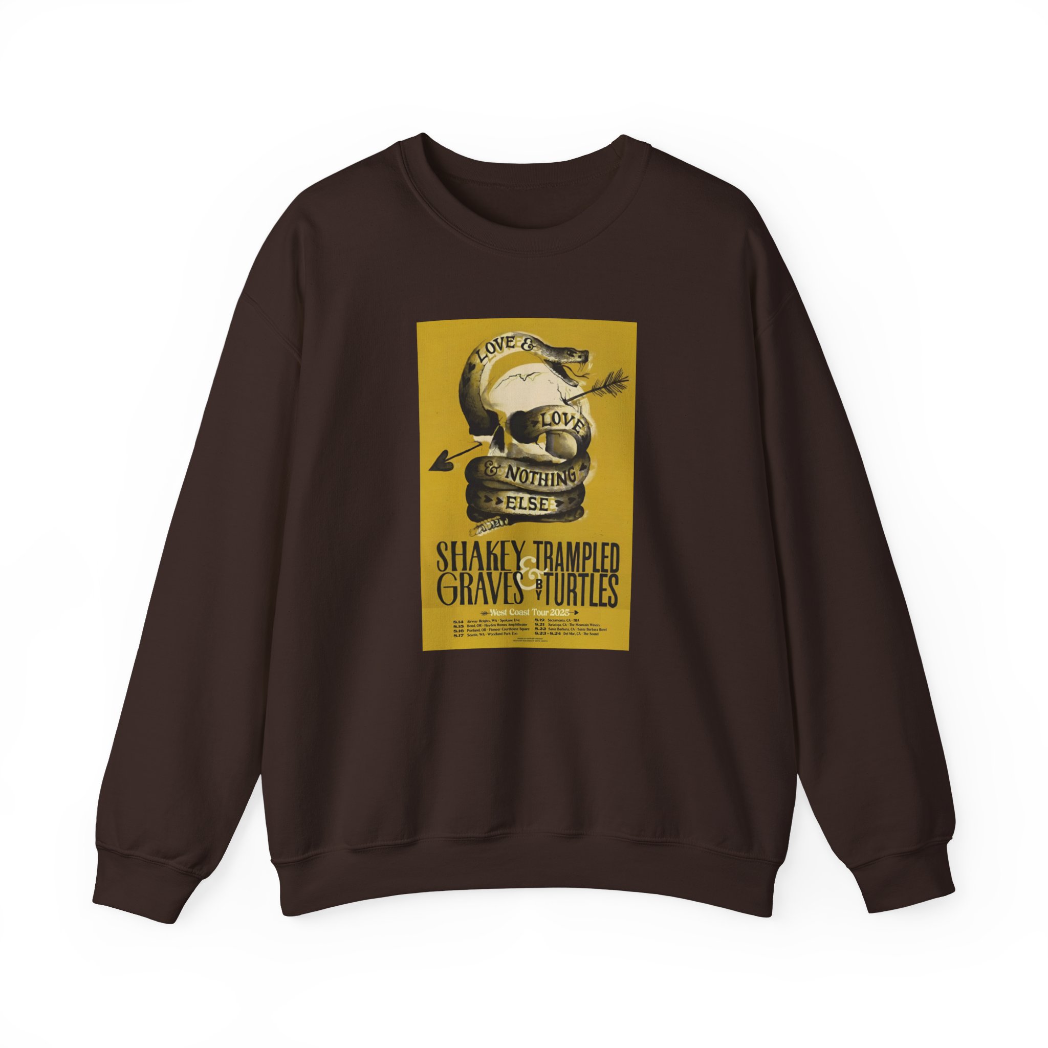 Shakey Graves West Coast Tour Unisex Heavy Blendâ„¢ Crewneck Sweatshirt