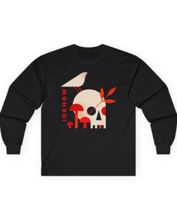 iDKHOW Skull Mushroom Unisex Ultra Cotton Long Sleeve Tee