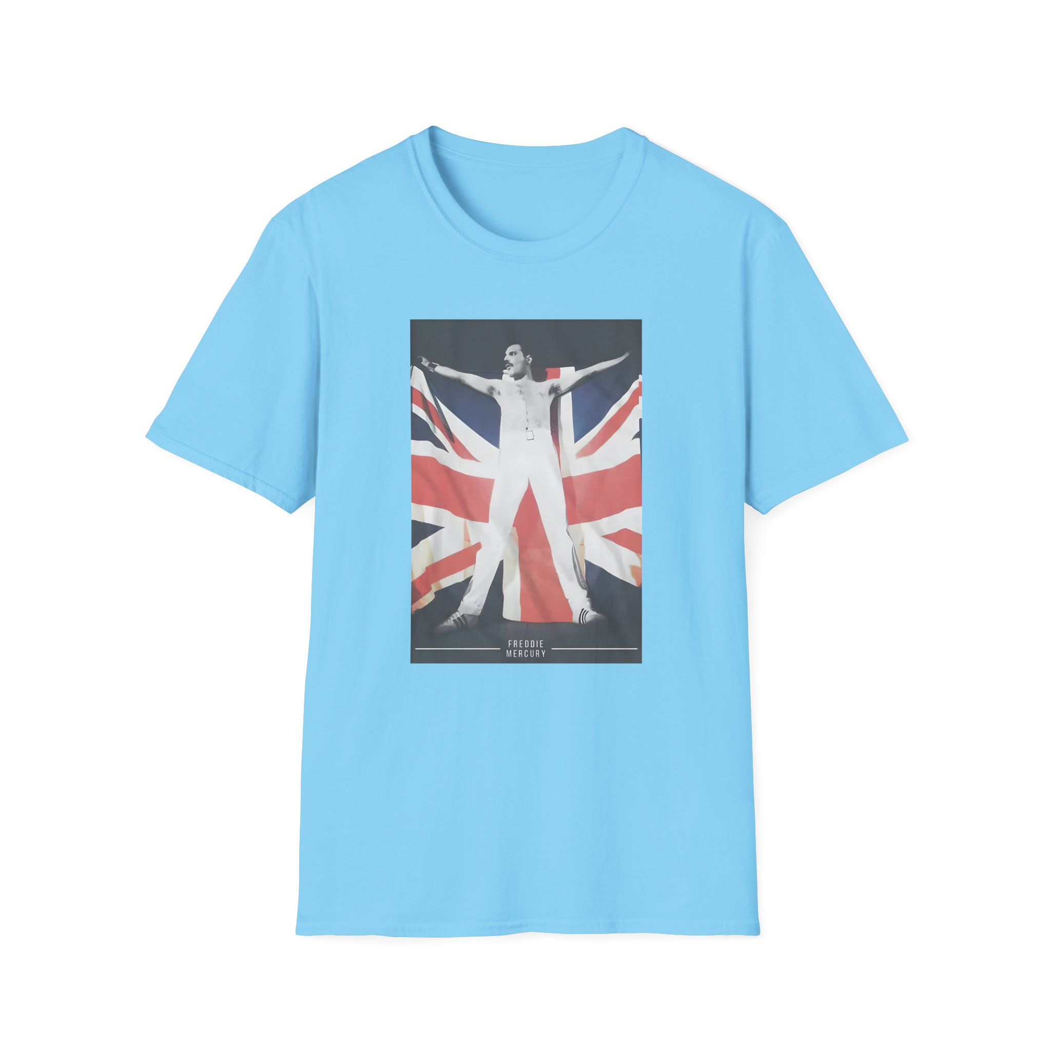 F M Union Jack Flag Unisex Softstyle T-Shirt