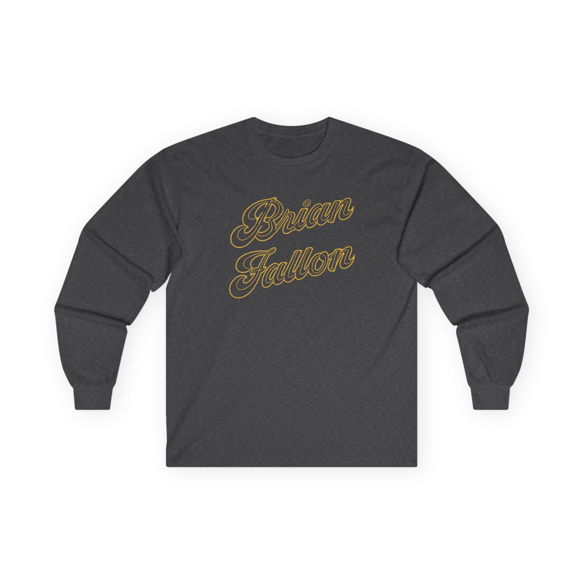 Brian Fallon Gold Text Unisex Ultra Cotton Long Sleeve Tee