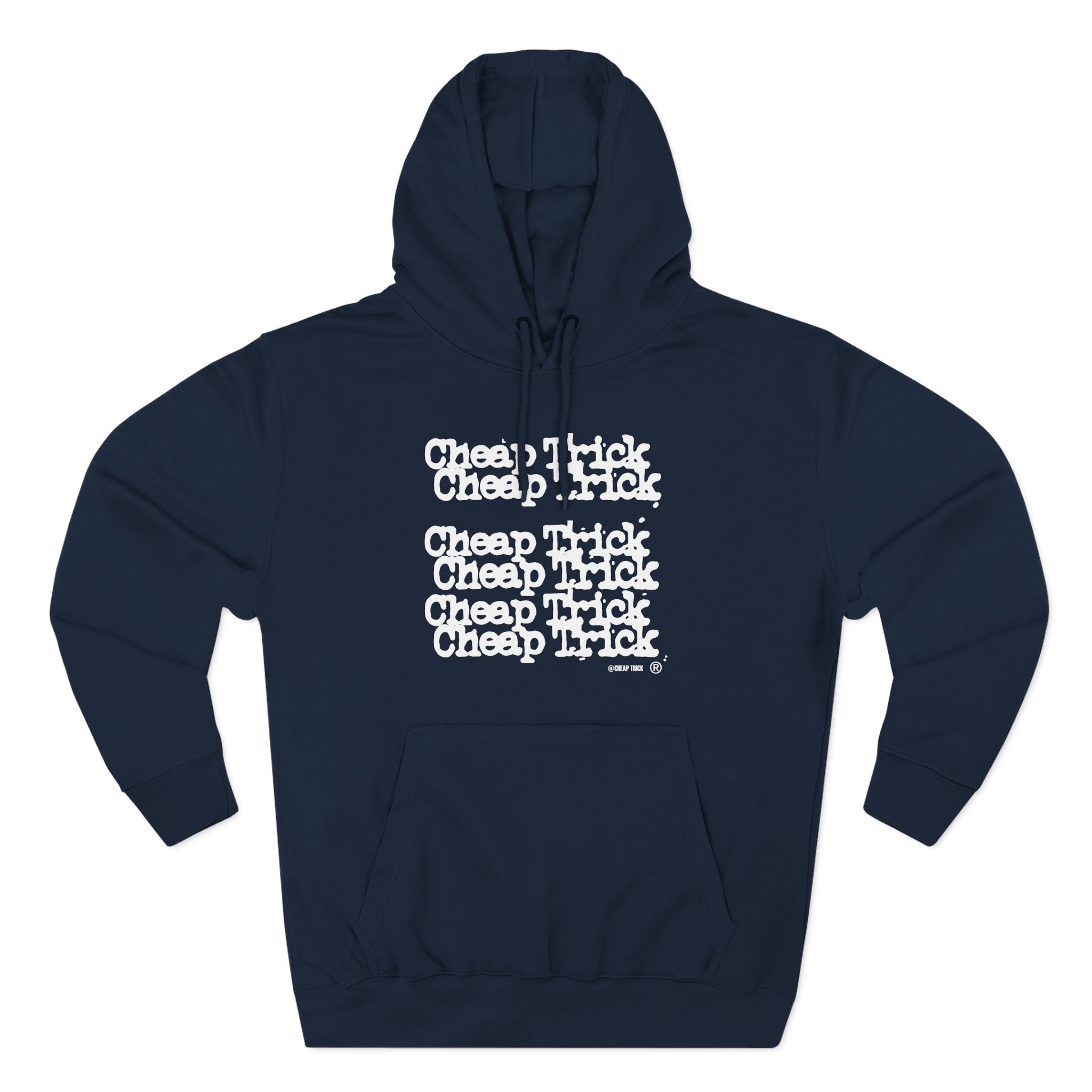 Cheap Trick Stacked Logo Three-Panel Fleece Hoodie