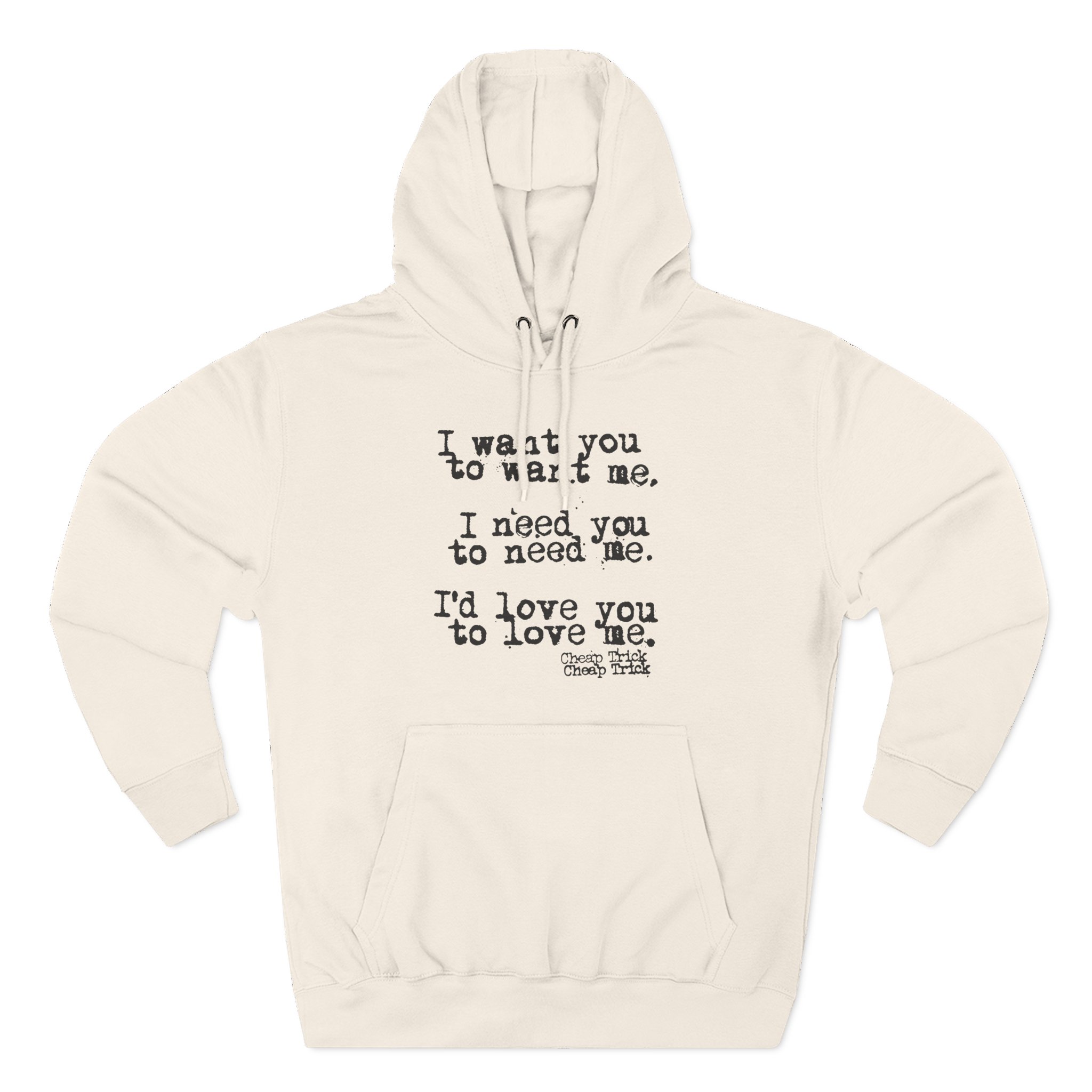 Cheap Trick I Want You to Want Me Three-Panel Fleece Hoodie