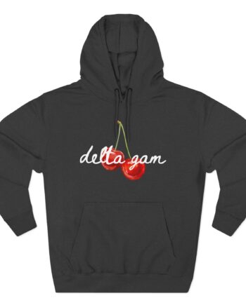 Delta Gamma Cherry Three-Panel Fleece Hoodie