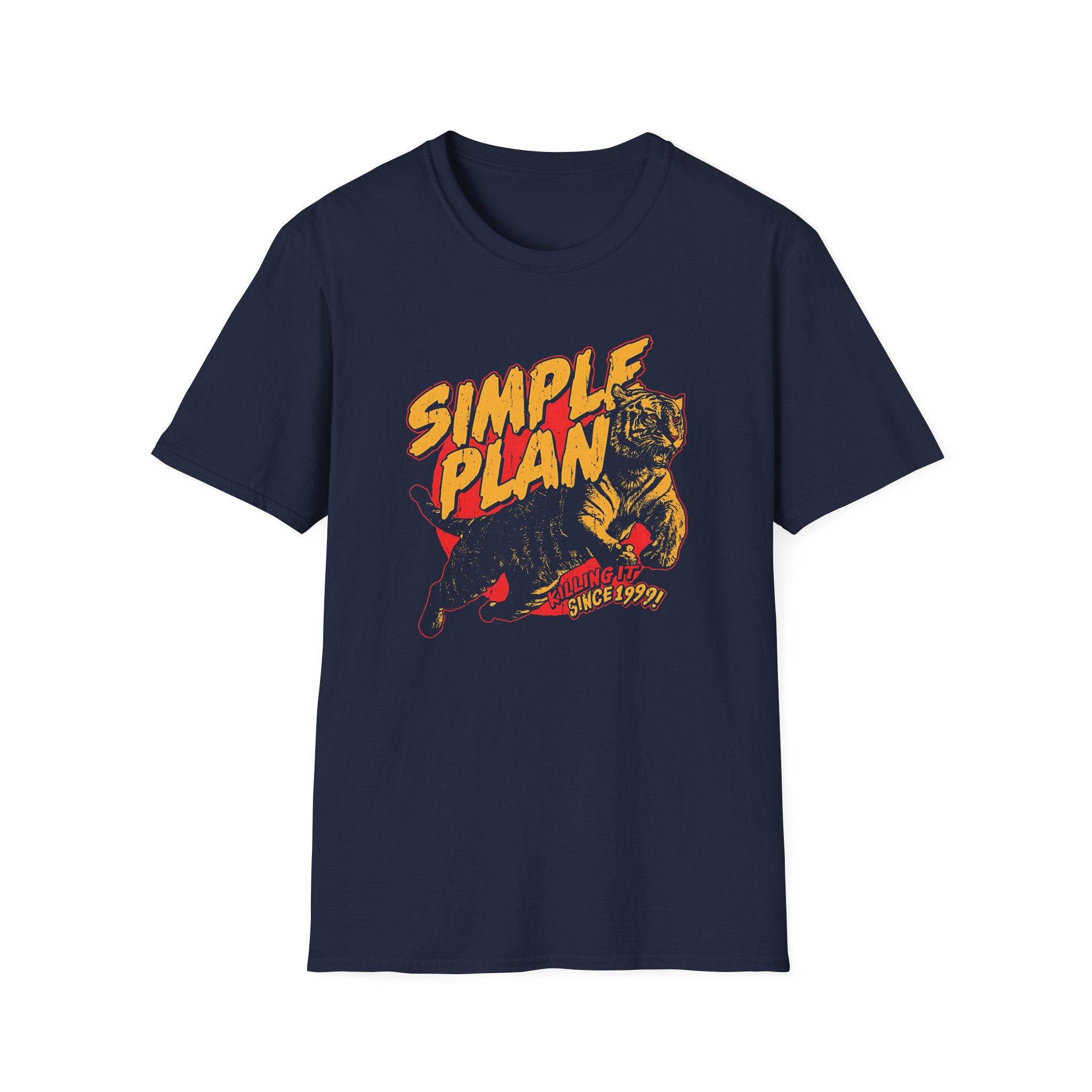 Simple Plan Tiger 1999 Unisex Softstyle T-Shirt