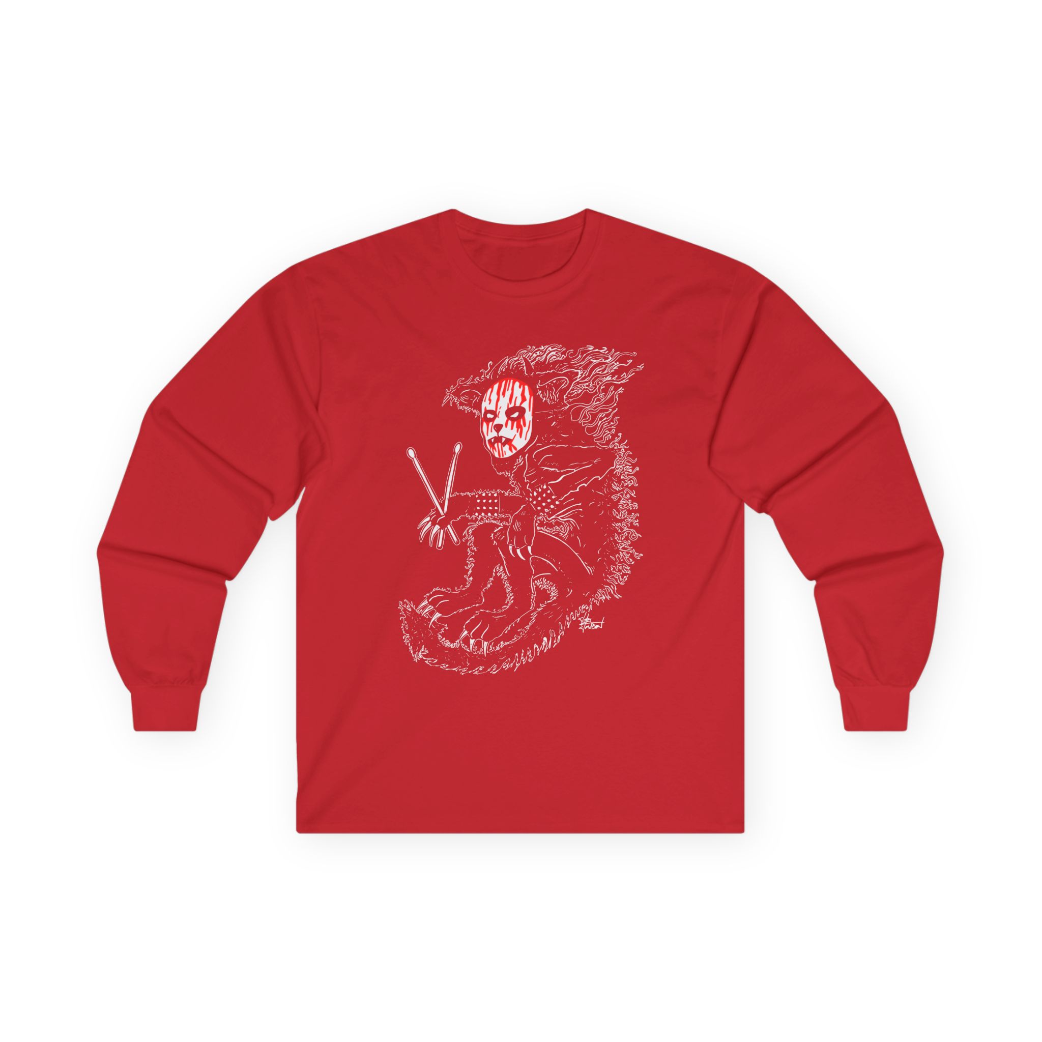 Murderdolls Joey Jordison Joey Cat Blood Mask Unisex Ultra Cotton Long Sleeve Tee