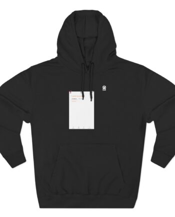 Qalf Tour Noir Three-Panel Fleece Hoodie