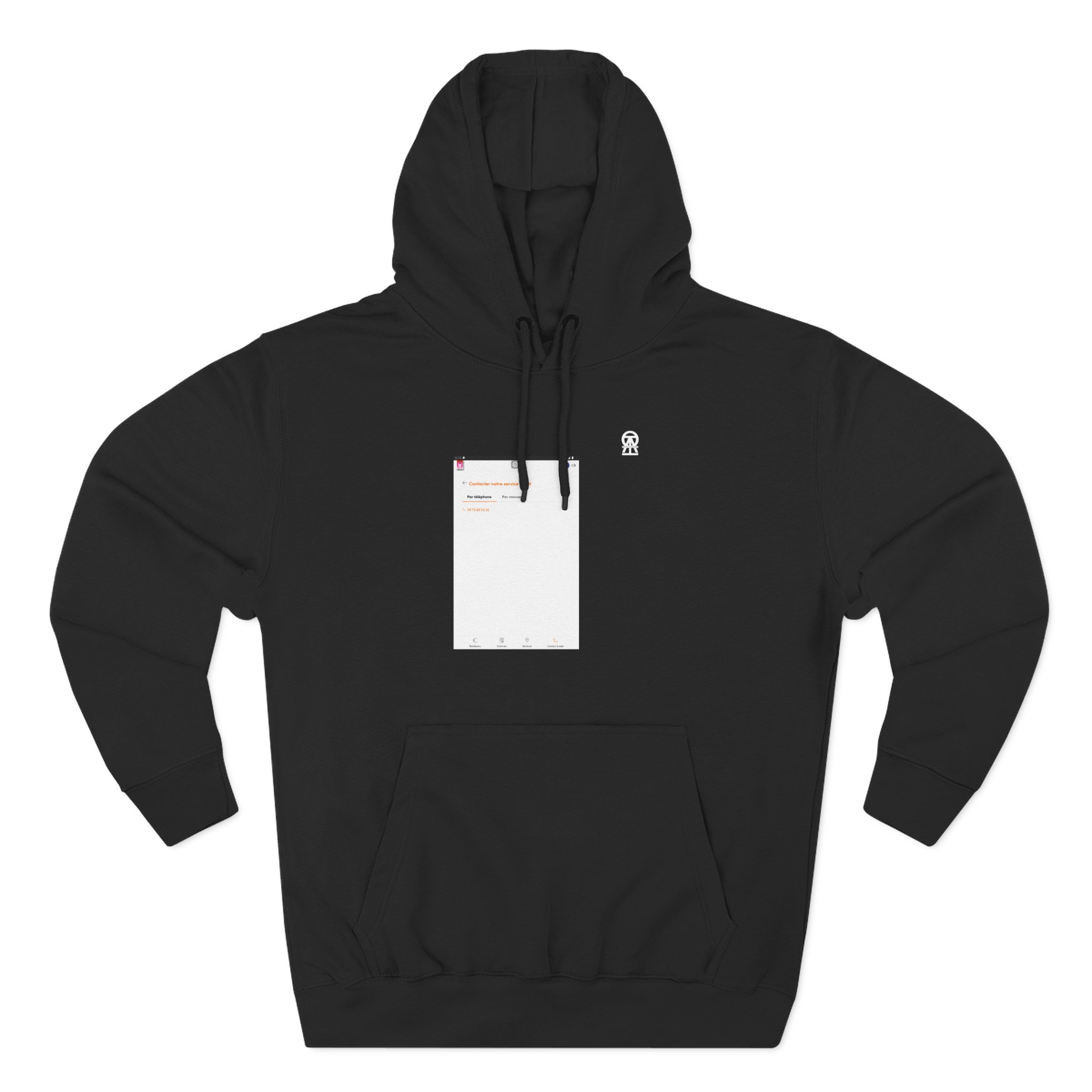 Qalf Tour Noir Three-Panel Fleece Hoodie