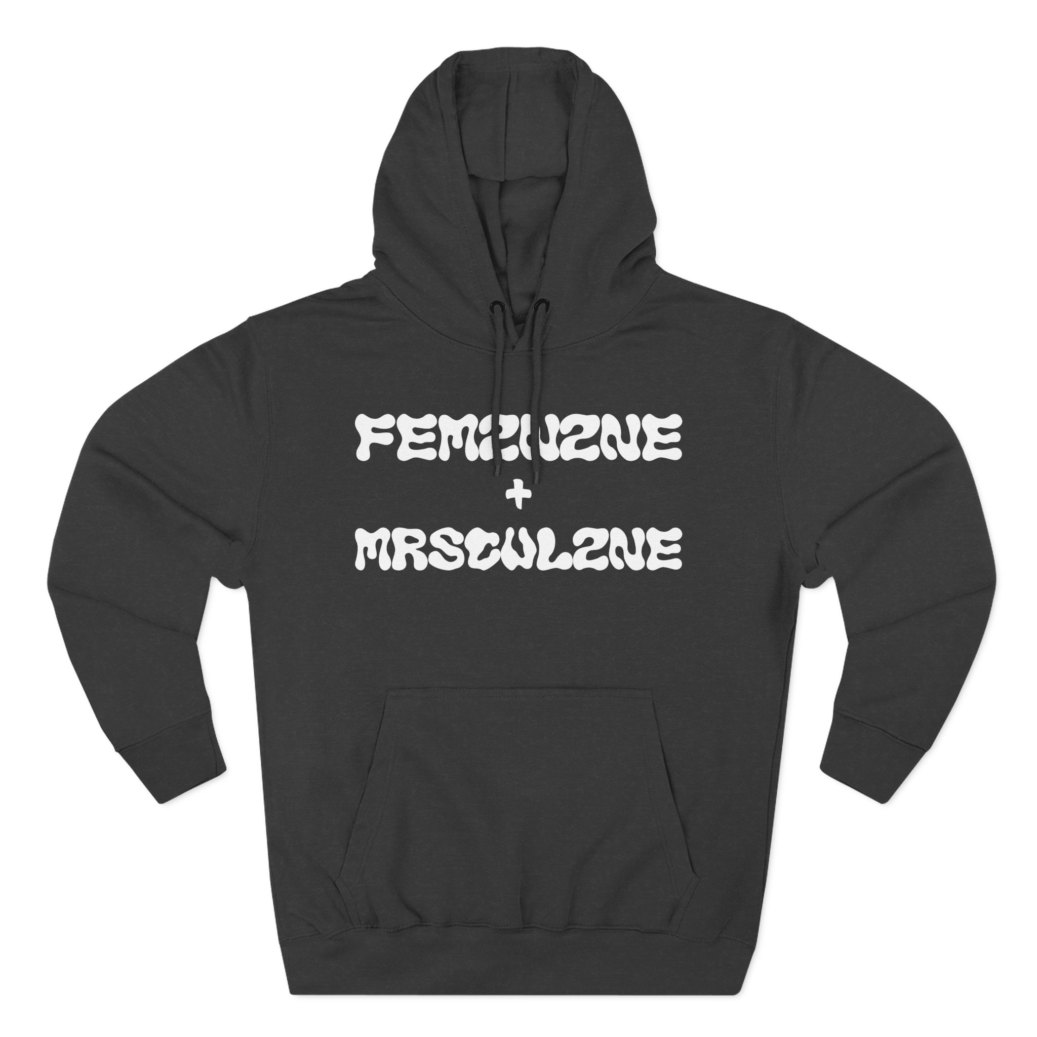 Marina Feminine Masculine Three-Panel Fleece Hoodie