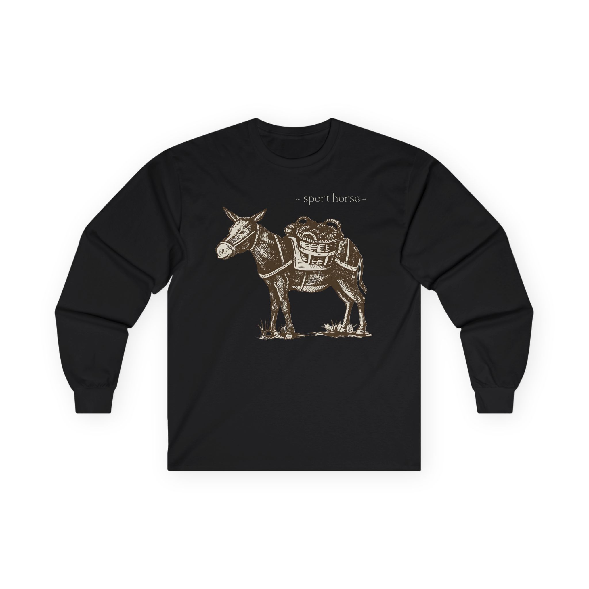Mumbo Jumbo Sport Horse Unisex Ultra Cotton Long Sleeve Tee