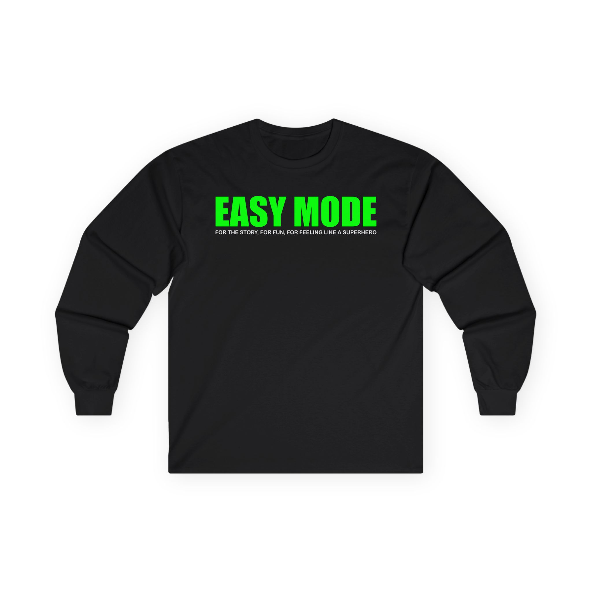 Mandjtv Easy Mode Unisex Ultra Cotton Long Sleeve Tee