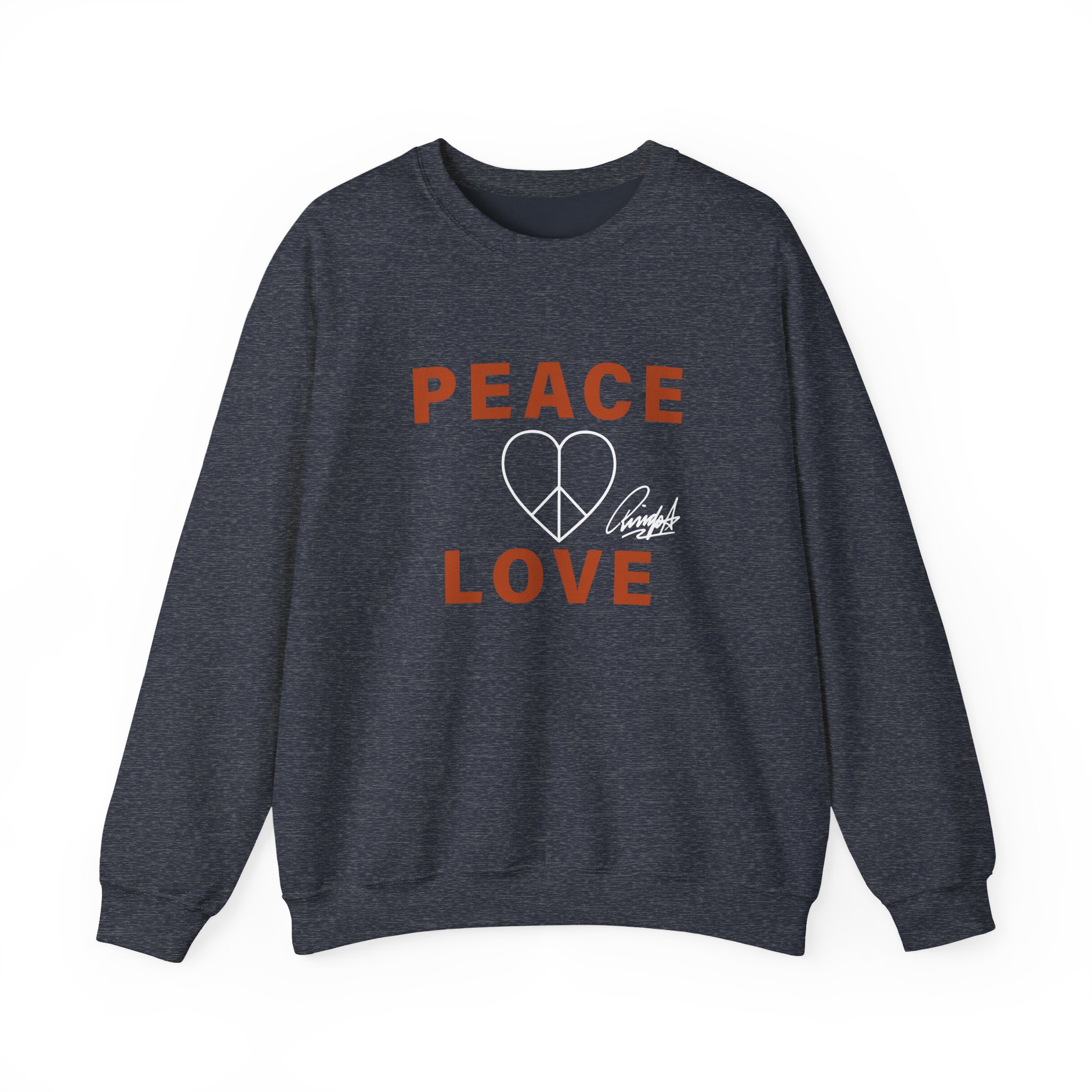 Ringo Starr Peace & Love Unisex Heavy Blendâ„¢ Crewneck Sweatshirt
