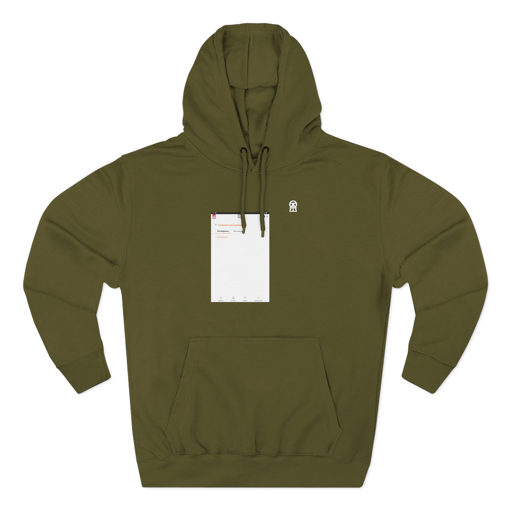 Qalf Tour Noir Three-Panel Fleece Hoodie