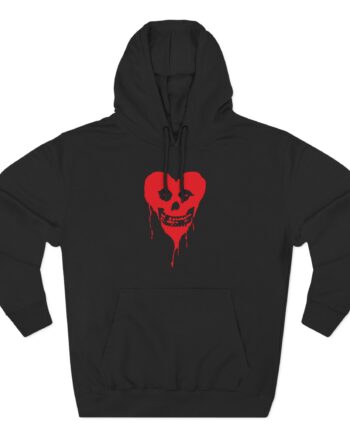 Misfits Fiendish Heart Three-Panel Fleece Hoodie