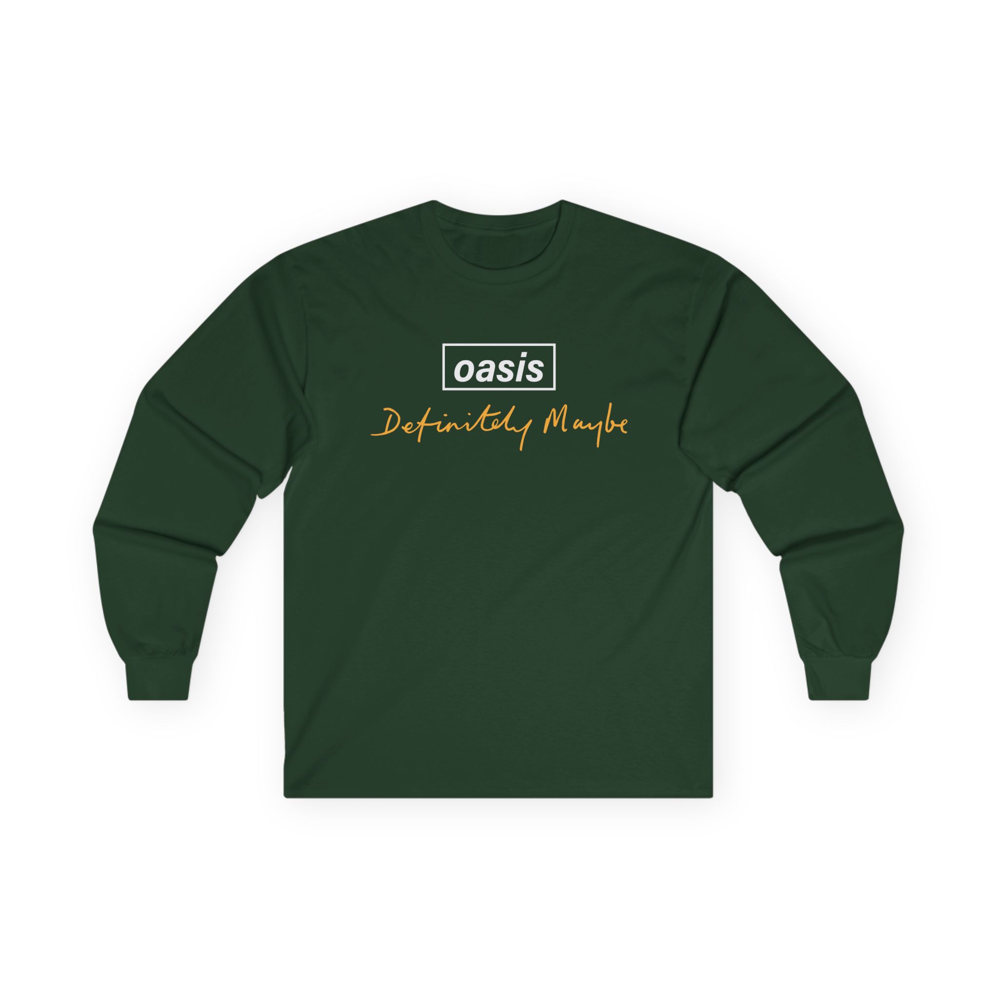 Oasis Definitely Maybe Tracklist Unisex Ultra Cotton Long Sleeve Tee