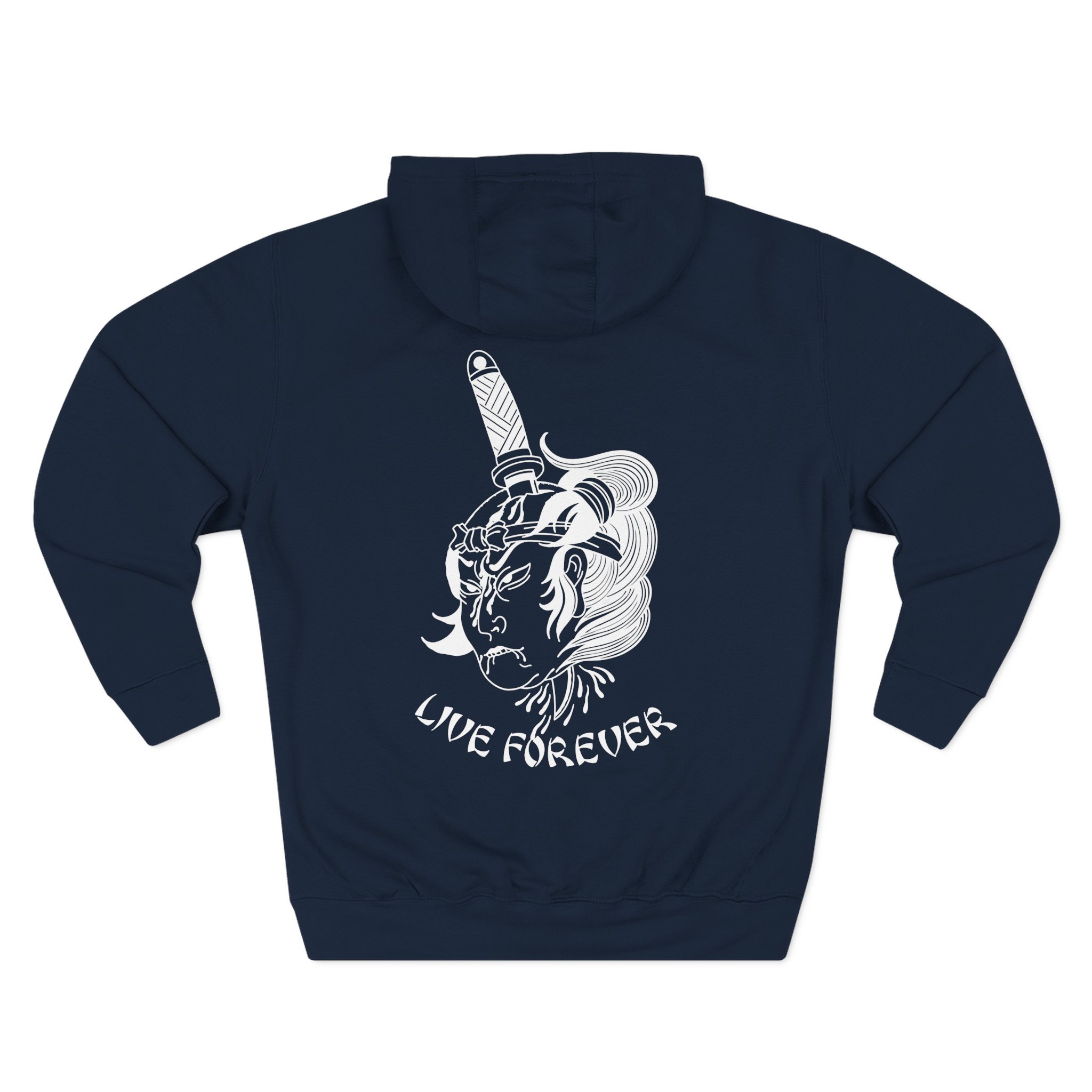 Born From Pain Live Forever Three-Panel Fleece Hoodie